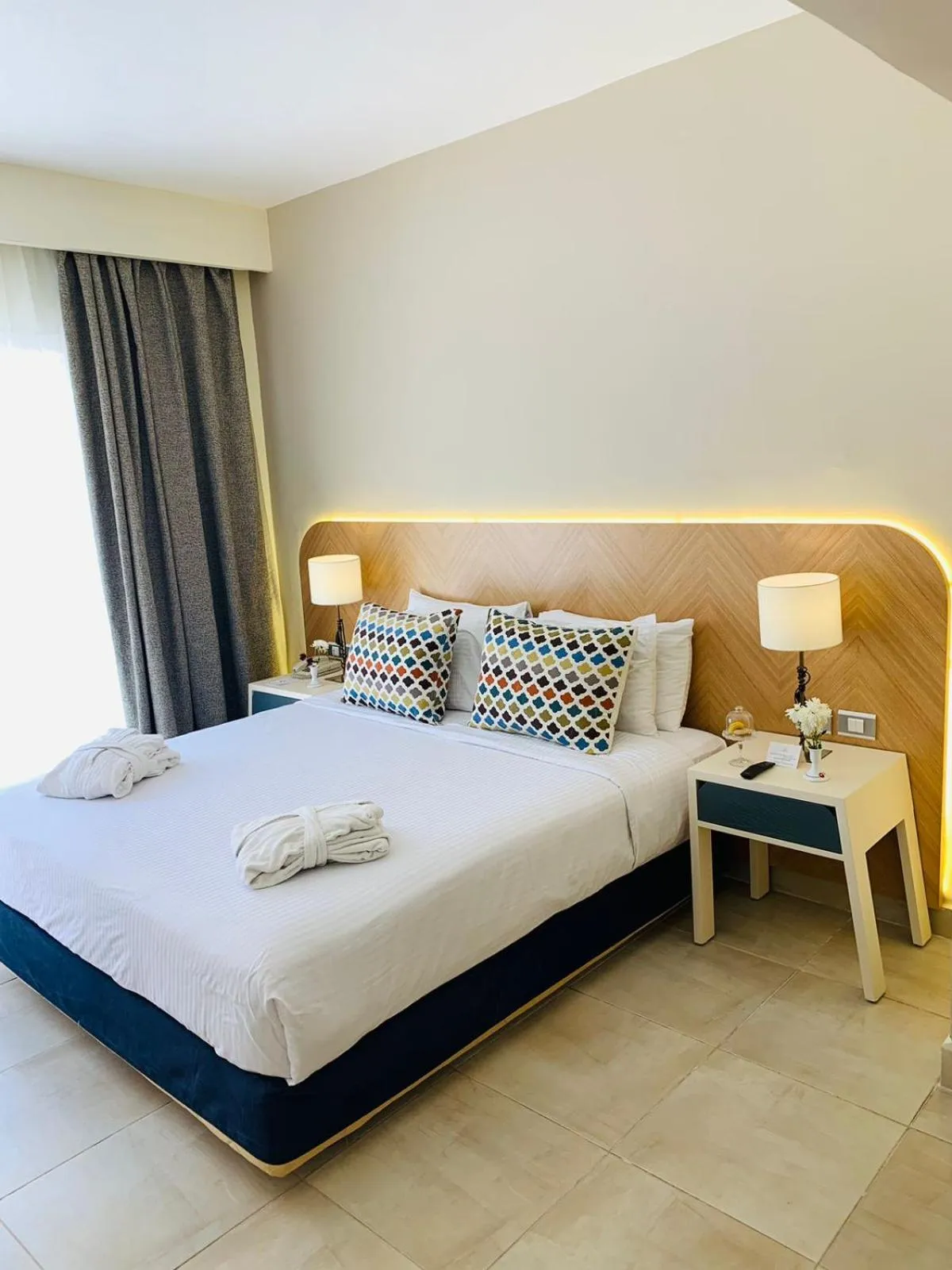 Bed in Sharm Club Beach Resort