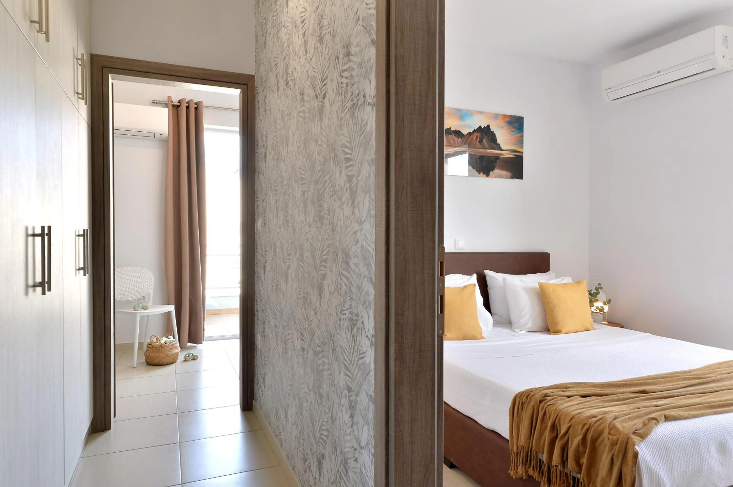 Bed in Alekos Apartments 1 - Νetflix & Comfort