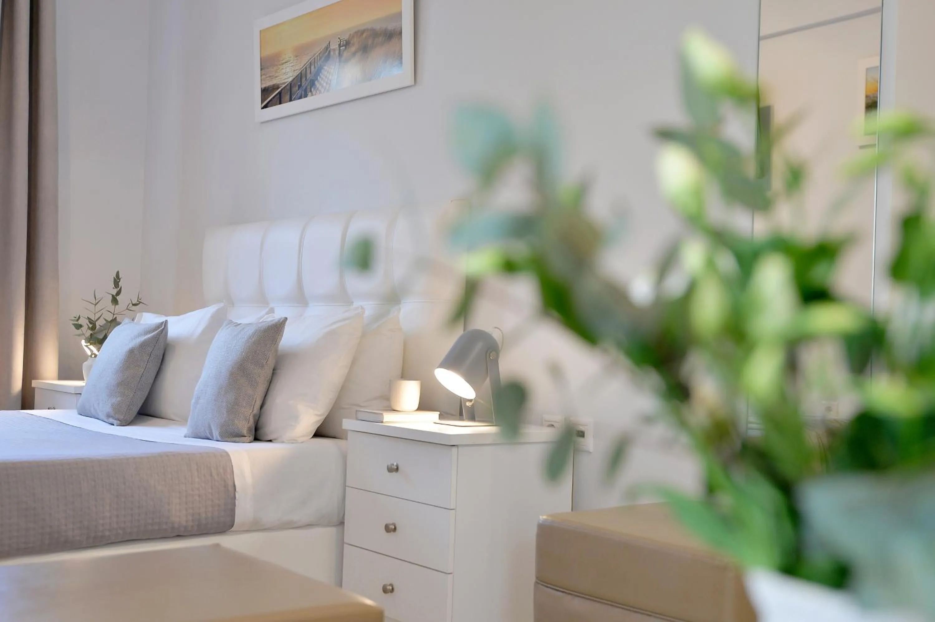 Bed in Alekos Apartments 1 - Νetflix & Comfort