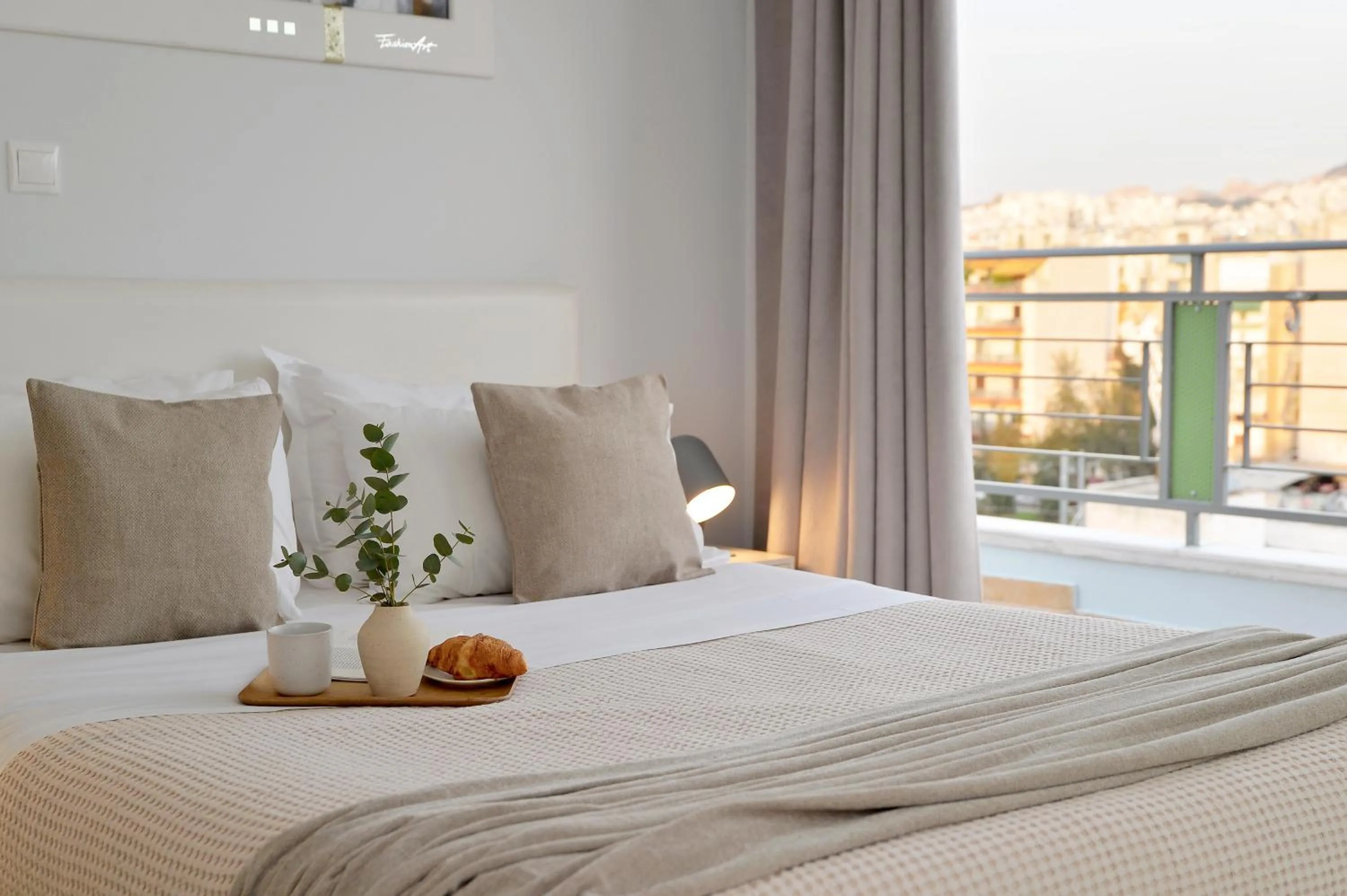 Bed in Alekos Apartments 1 - Νetflix & Comfort