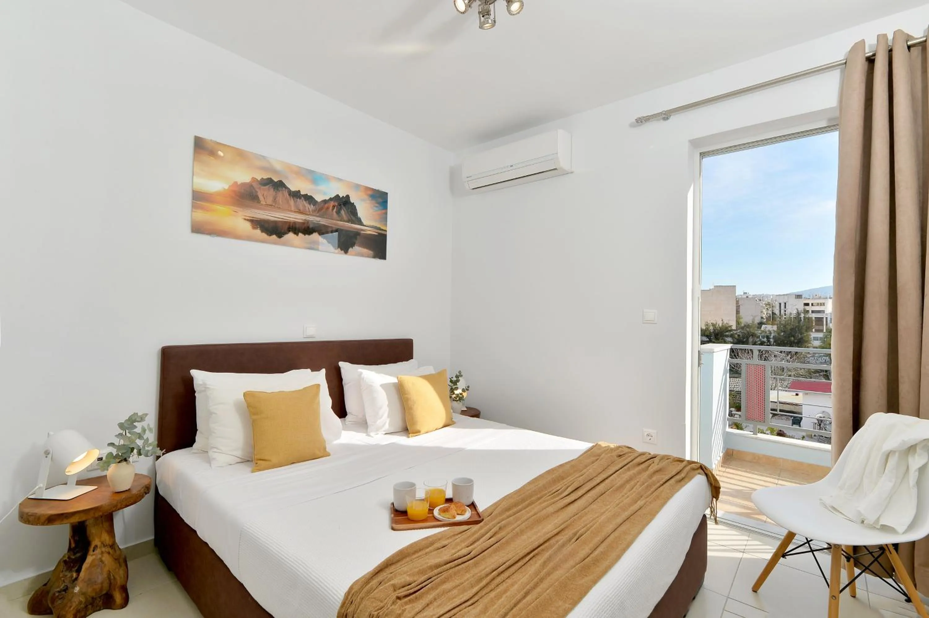 Bed in Alekos Apartments 1 - Νetflix & Comfort