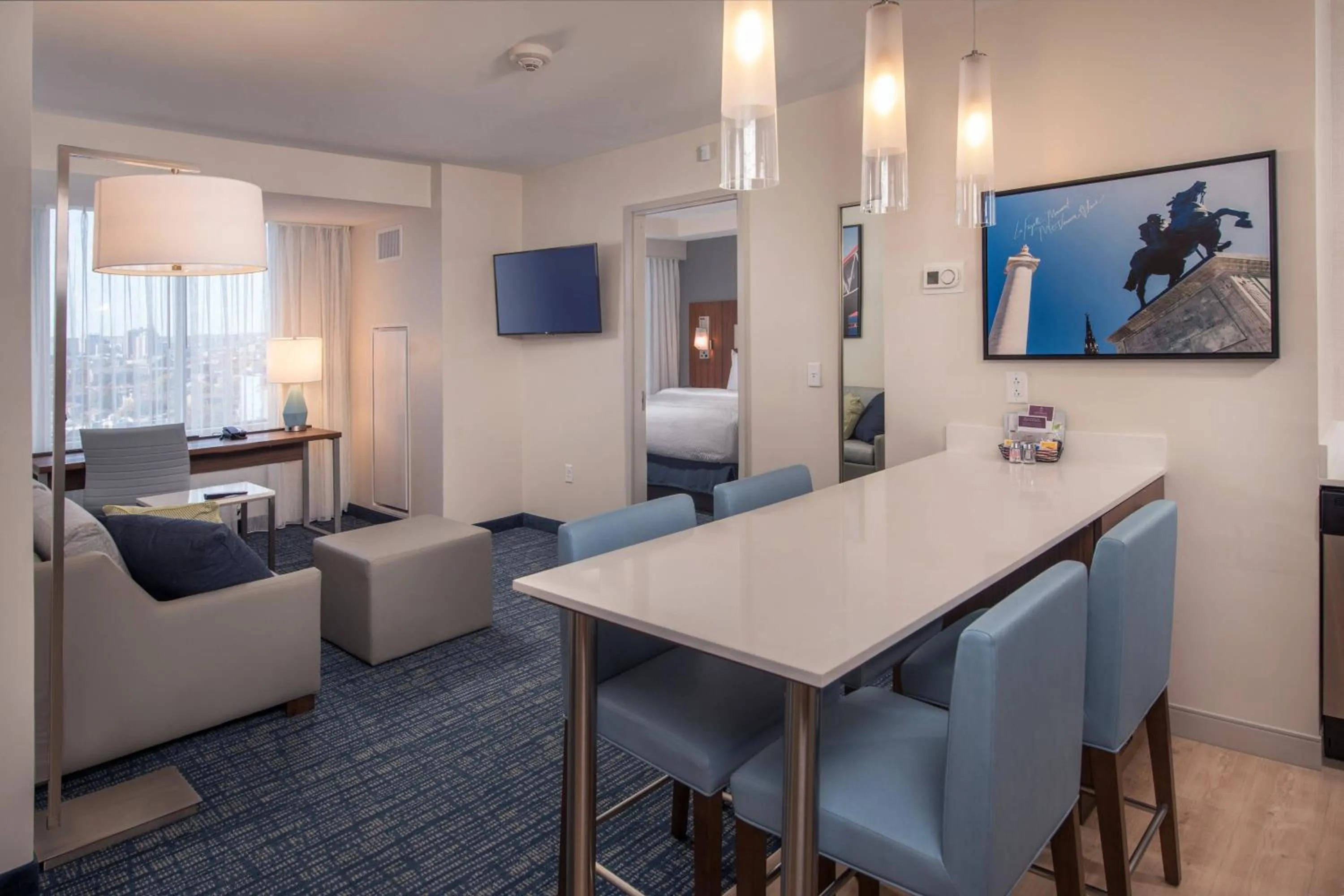 Living room in Residence Inn by Marriott Baltimore at The Johns Hopkins Medical Campus