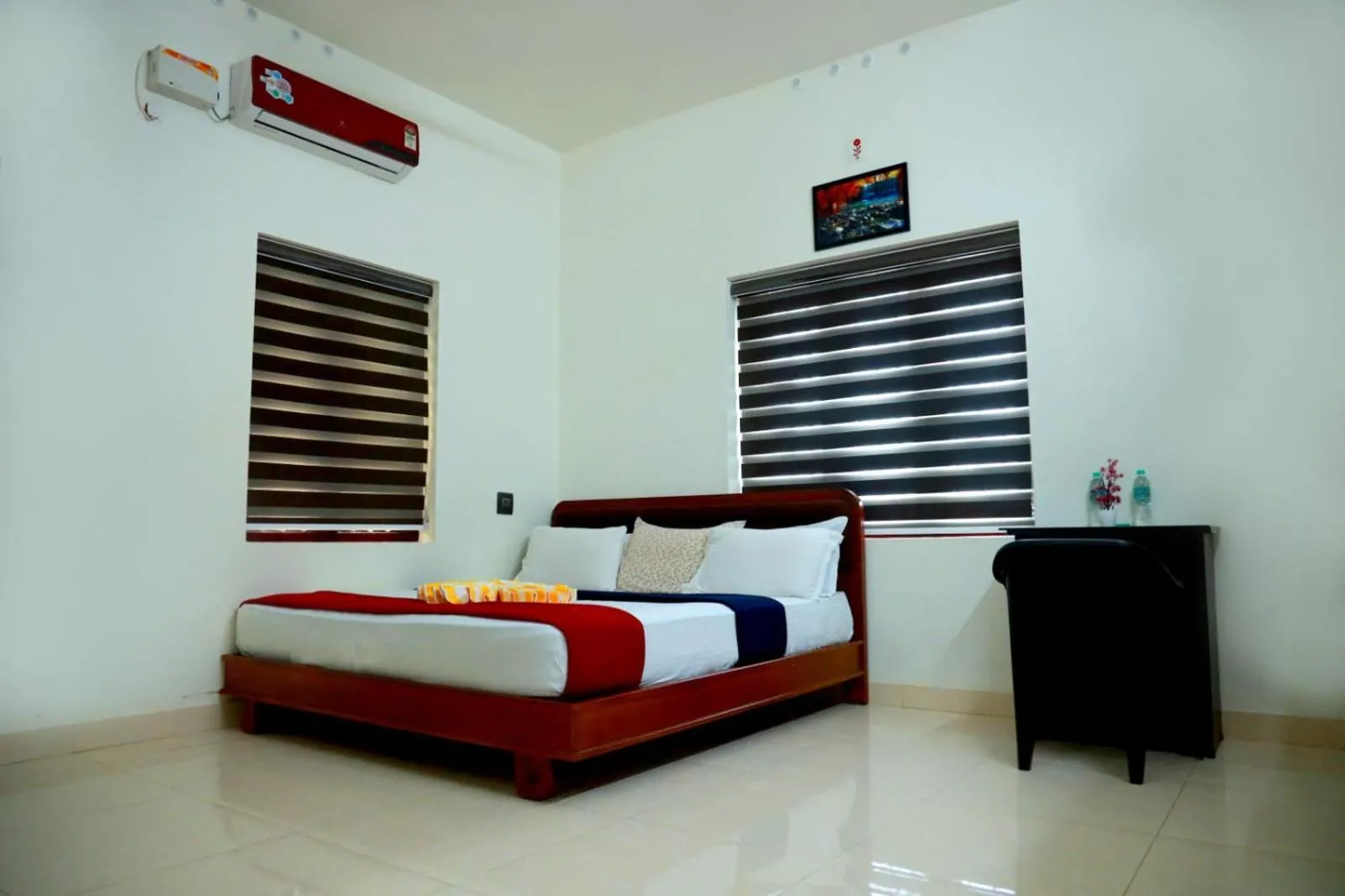 Bed in Athirappilly Ambady Resort
