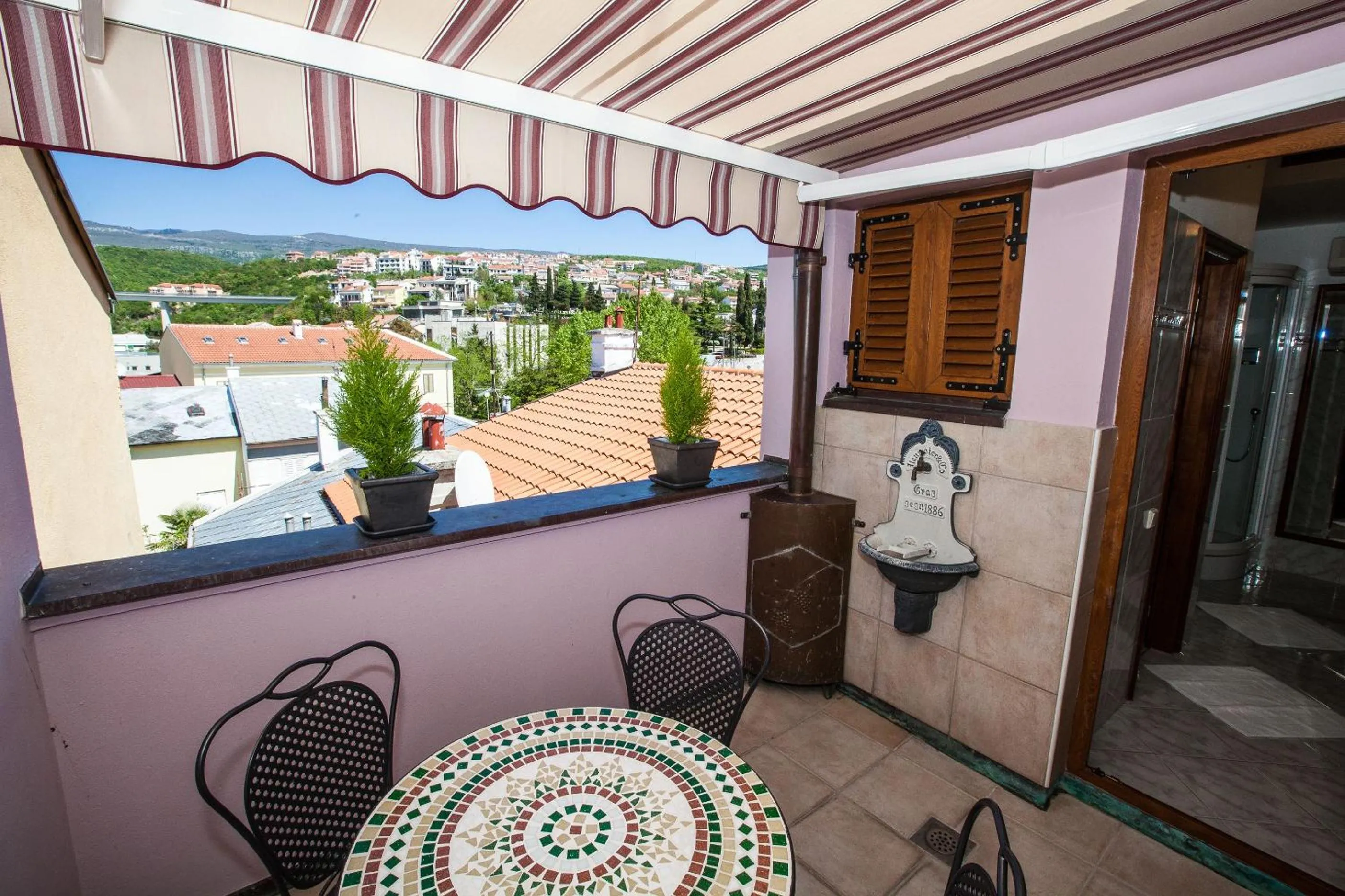 Balcony/Terrace in Apartments Villa Castello