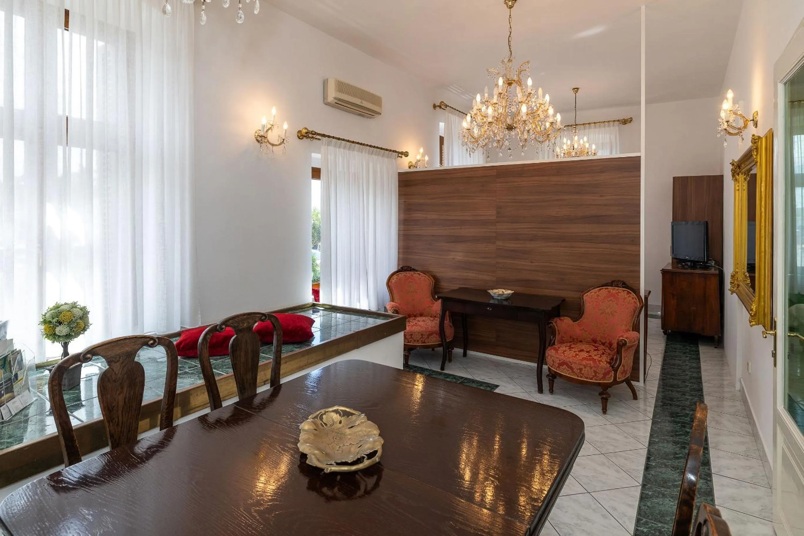 Seating area in Apartments Villa Castello