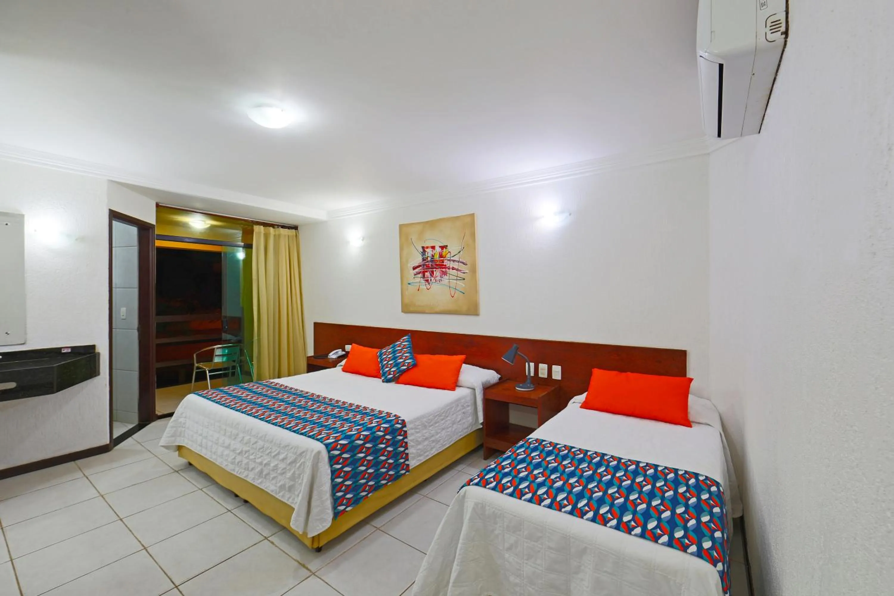 Balcony/Terrace, Bed in Pousada Doce Cabana