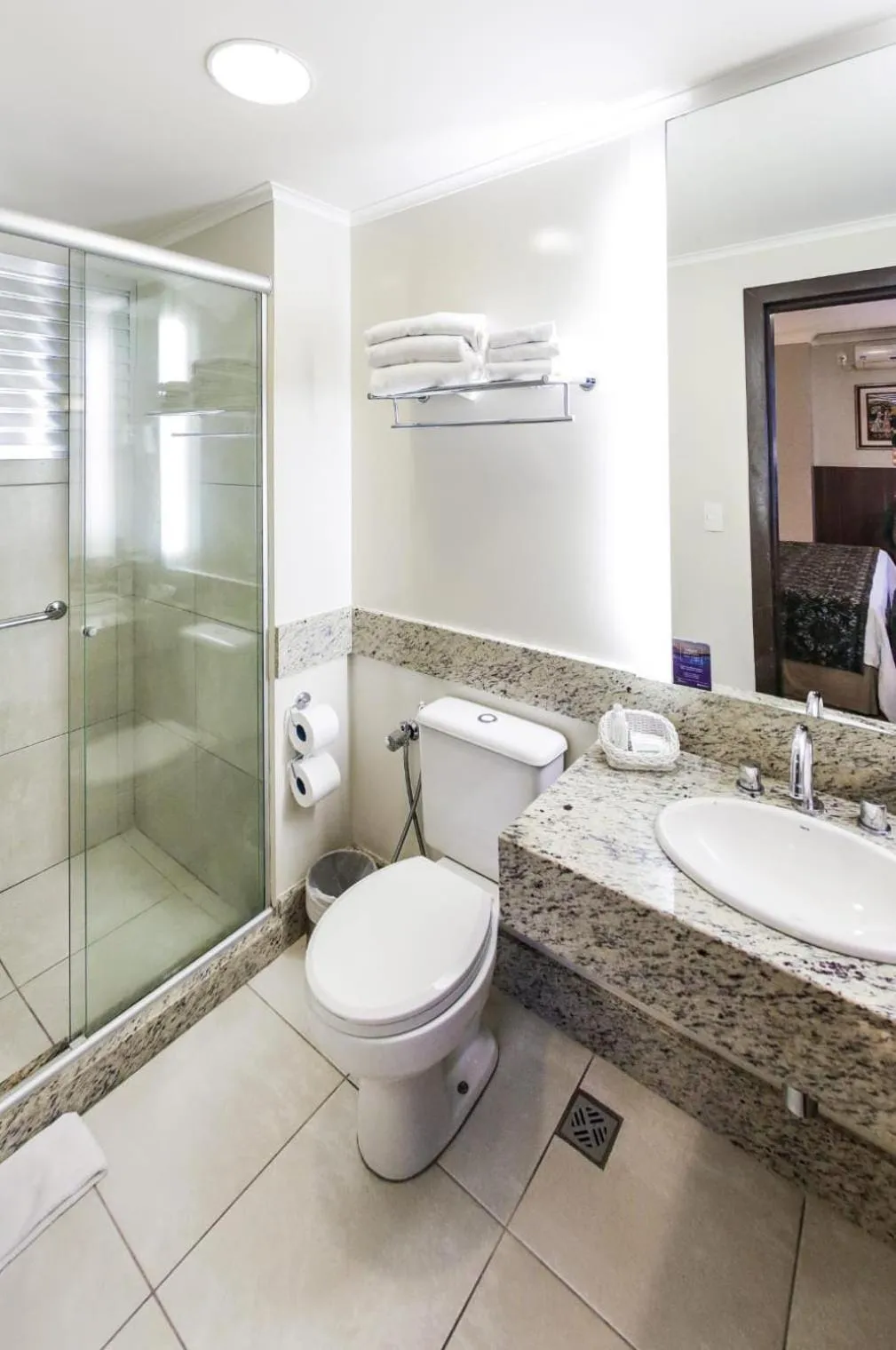 Bathroom in Bavaria Sport Hotel