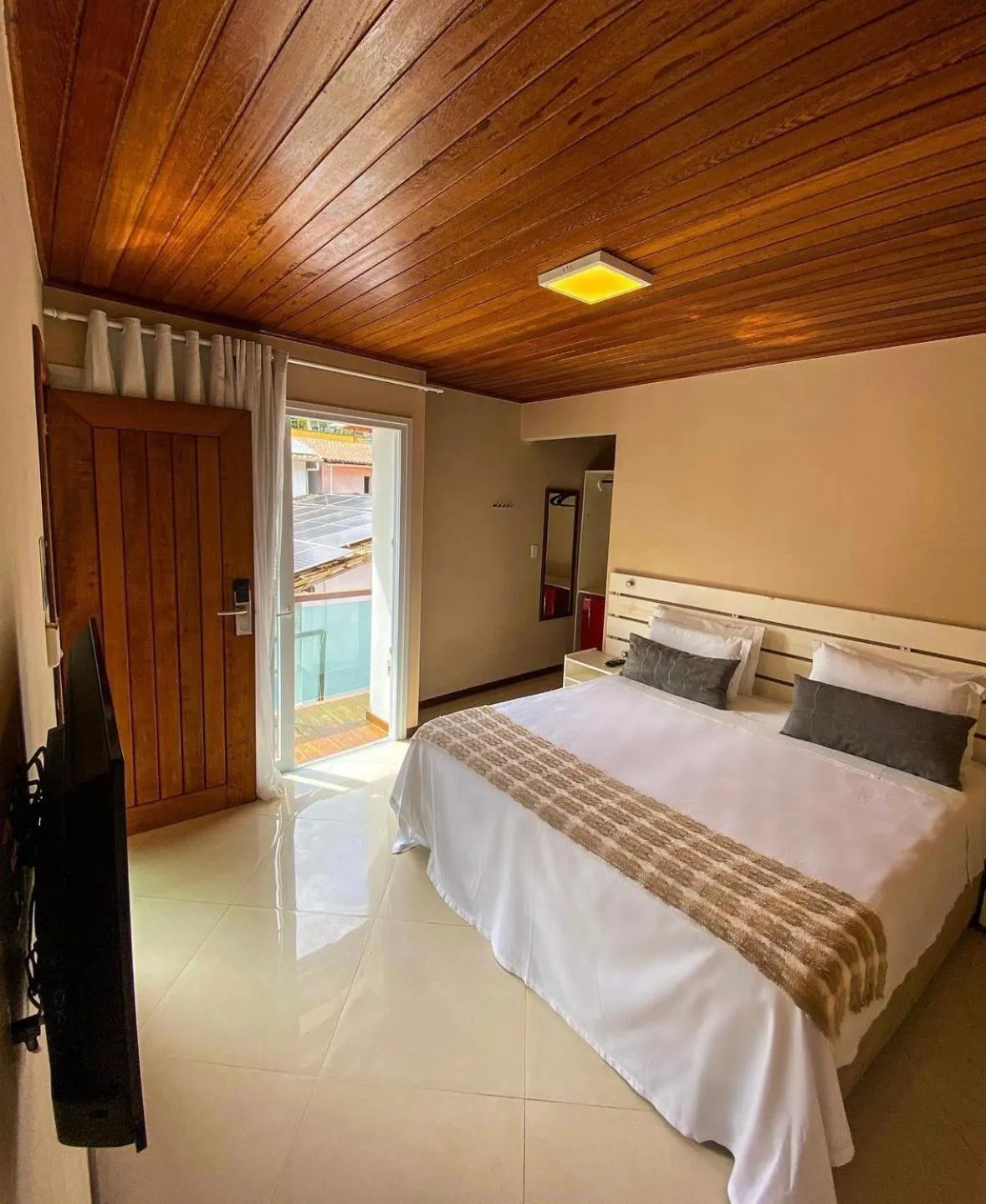 Bedroom, Bed in Pousada Mareia