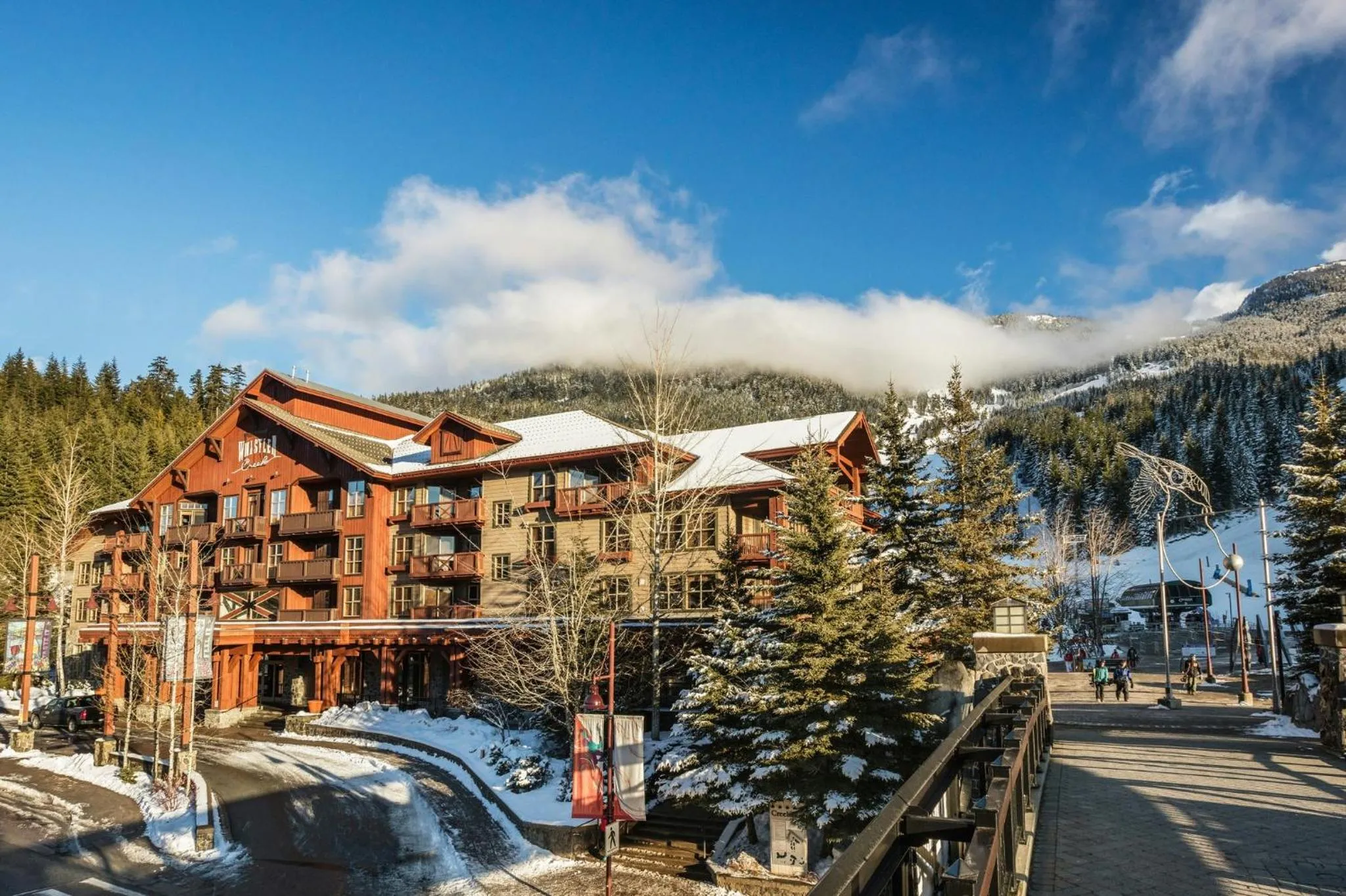 Property building in Legends Whistler, by Lodging Ovations