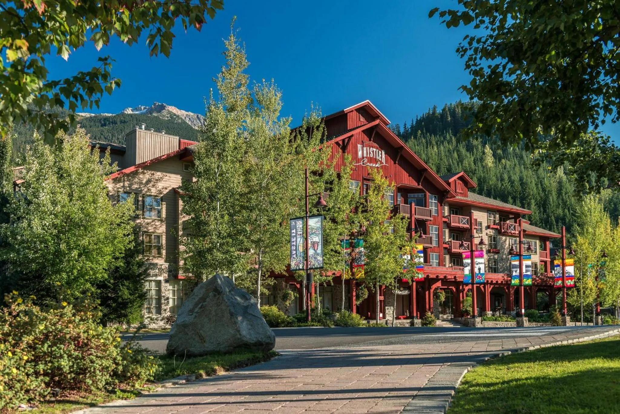 Property building in Legends Whistler, by Lodging Ovations