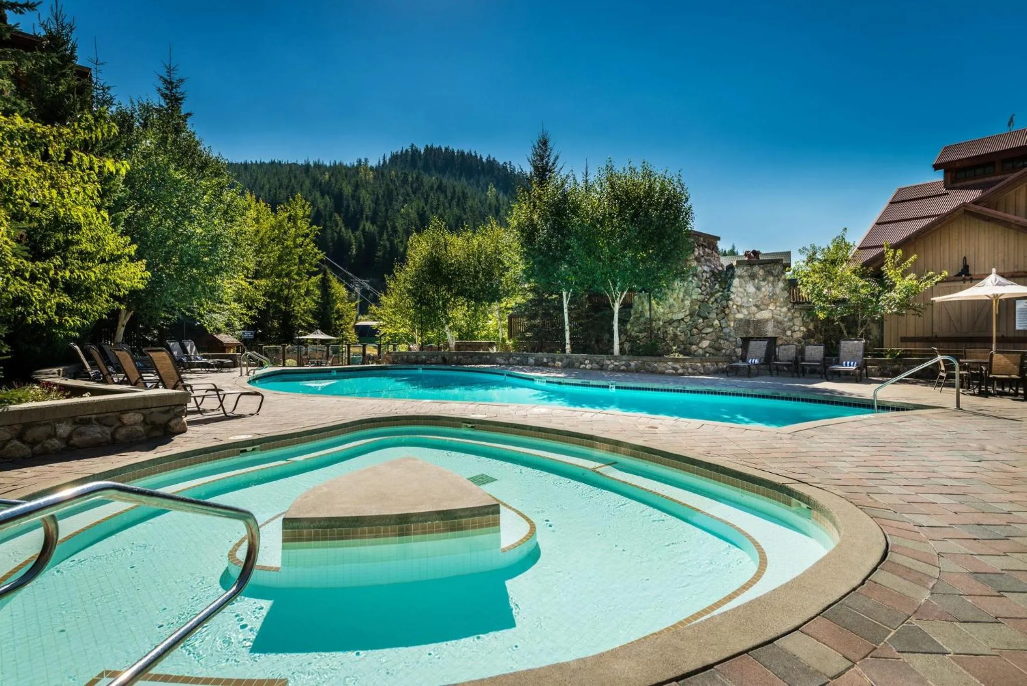 Swimming pool in Legends Whistler, by Lodging Ovations