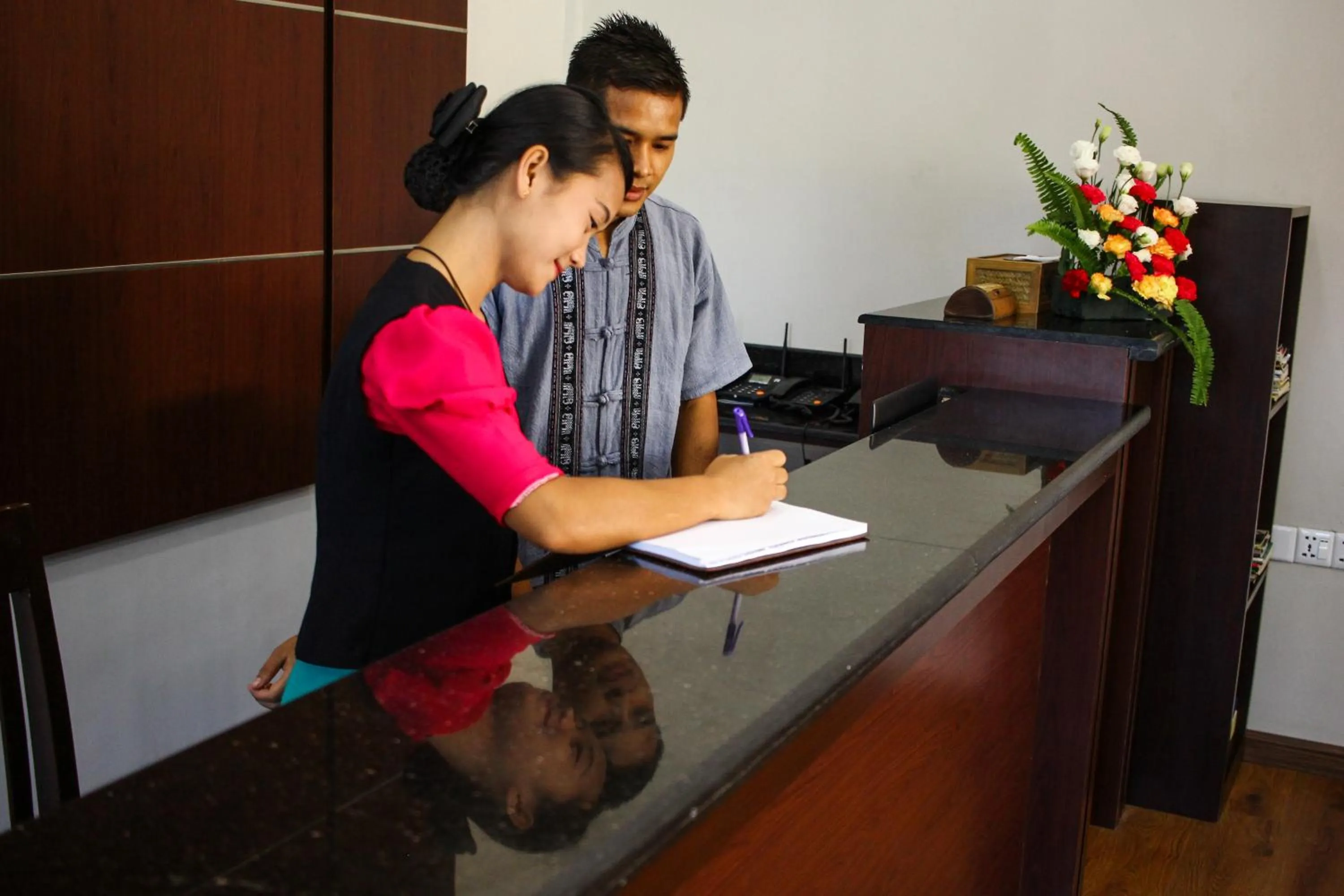 Staff in Immana Grand Inle Hotel