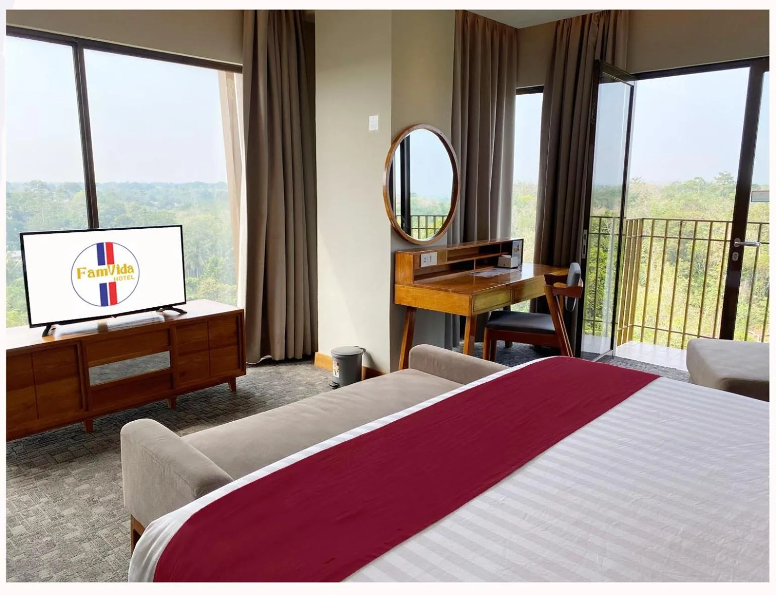 Bed in Famvida Hotel Lubuklinggau