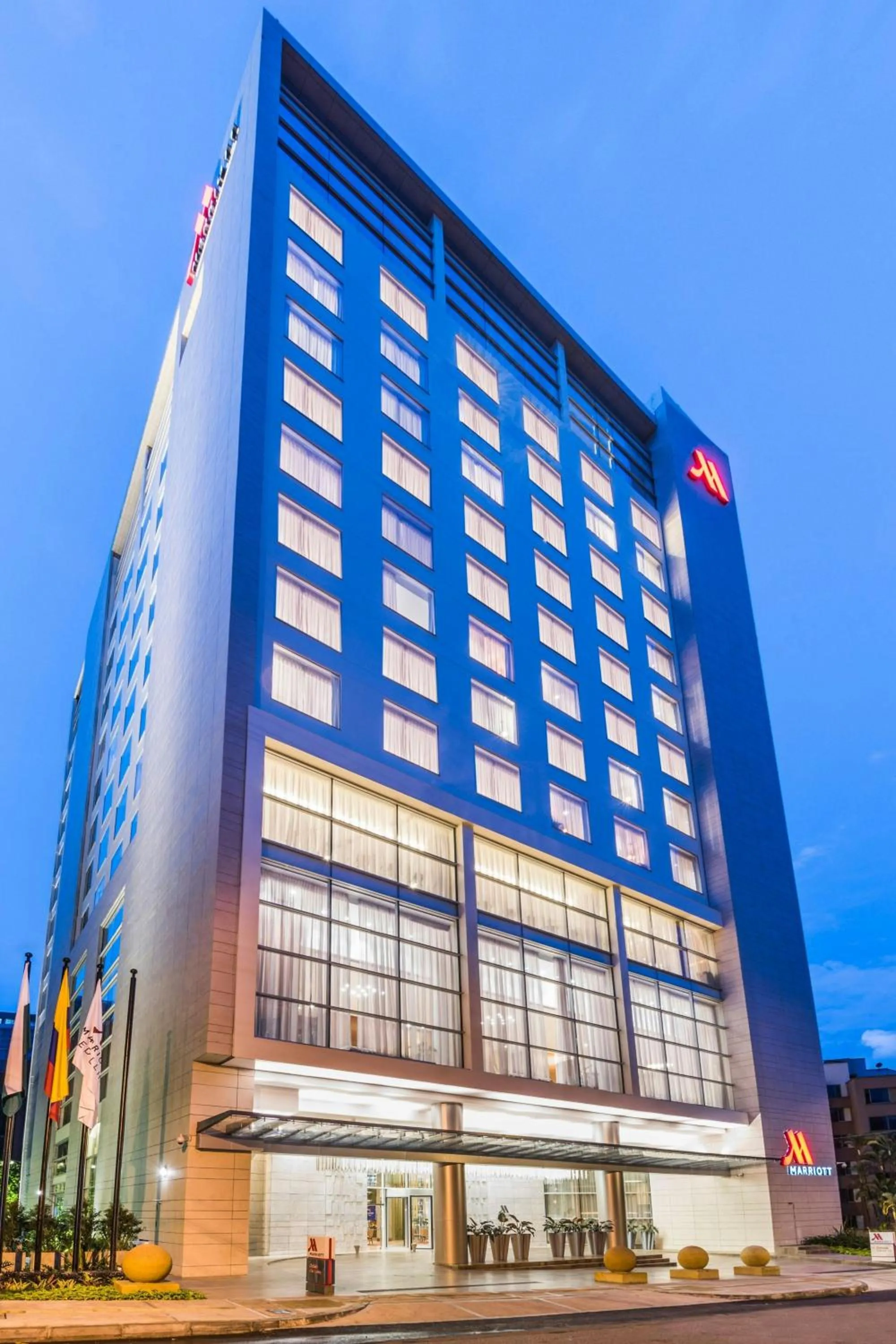 Property building in Medellin Marriott Hotel