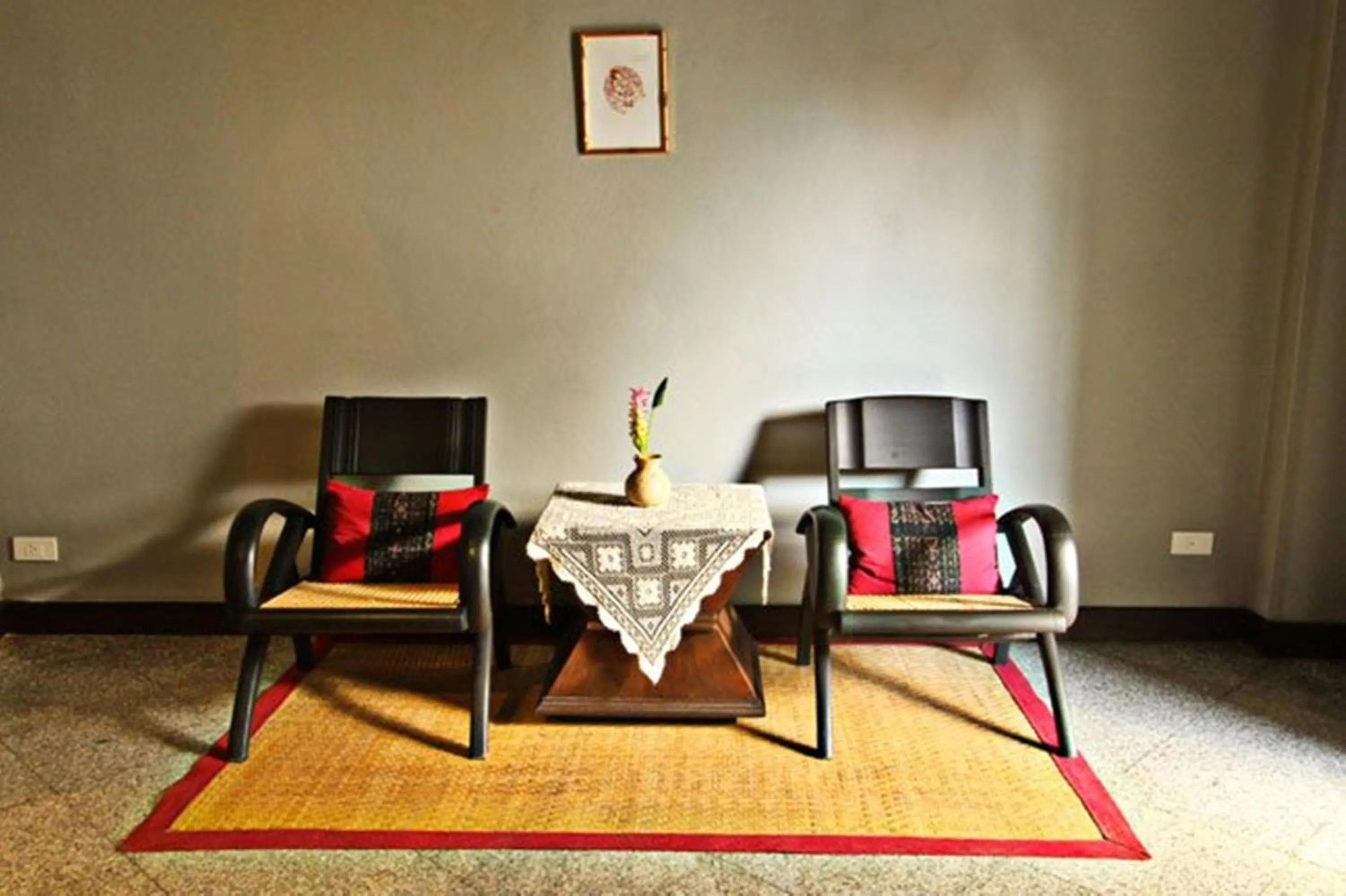 Seating area in Gudi Boutique Hotel