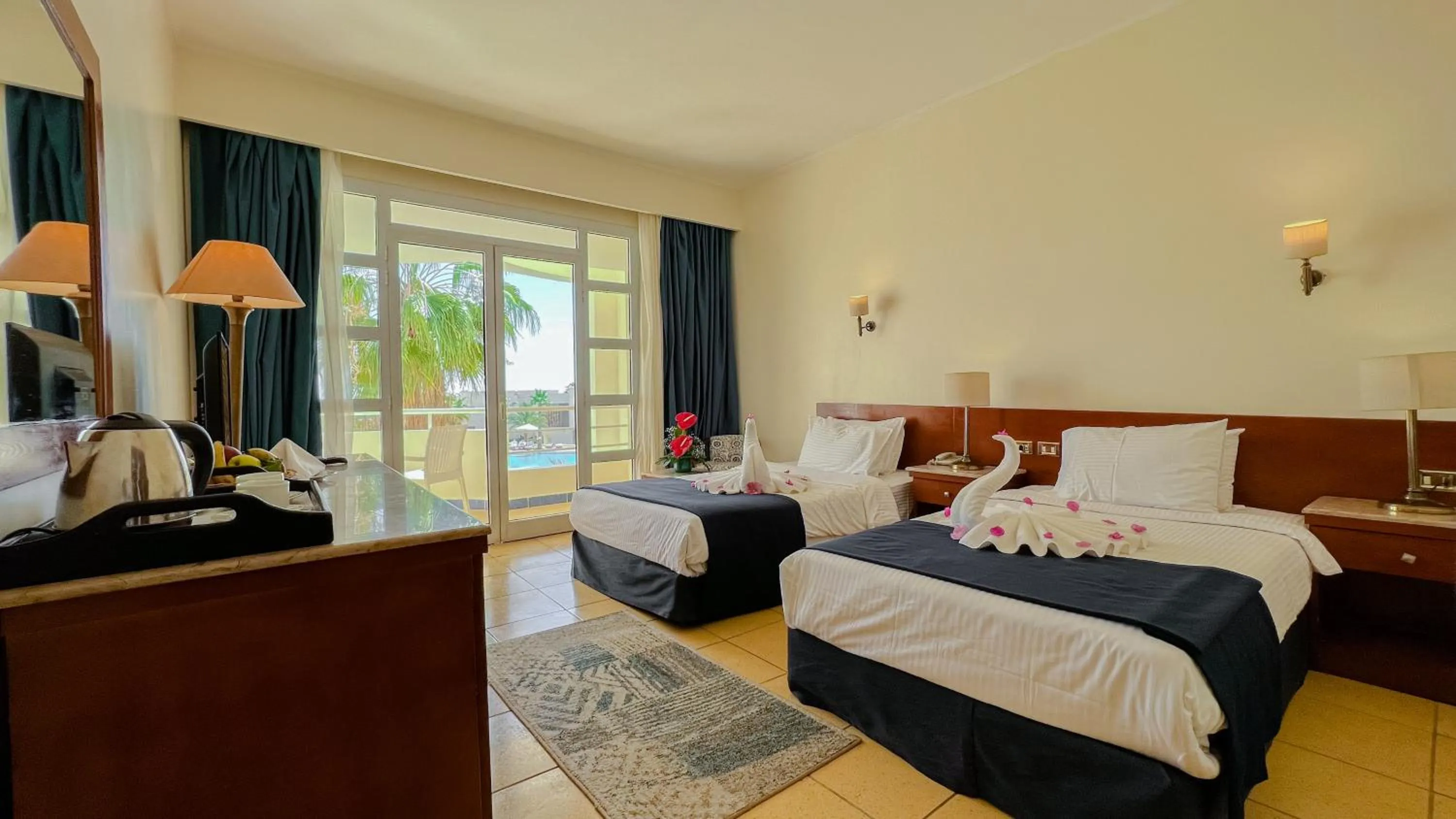 Bed in Sharm Reef Hotel