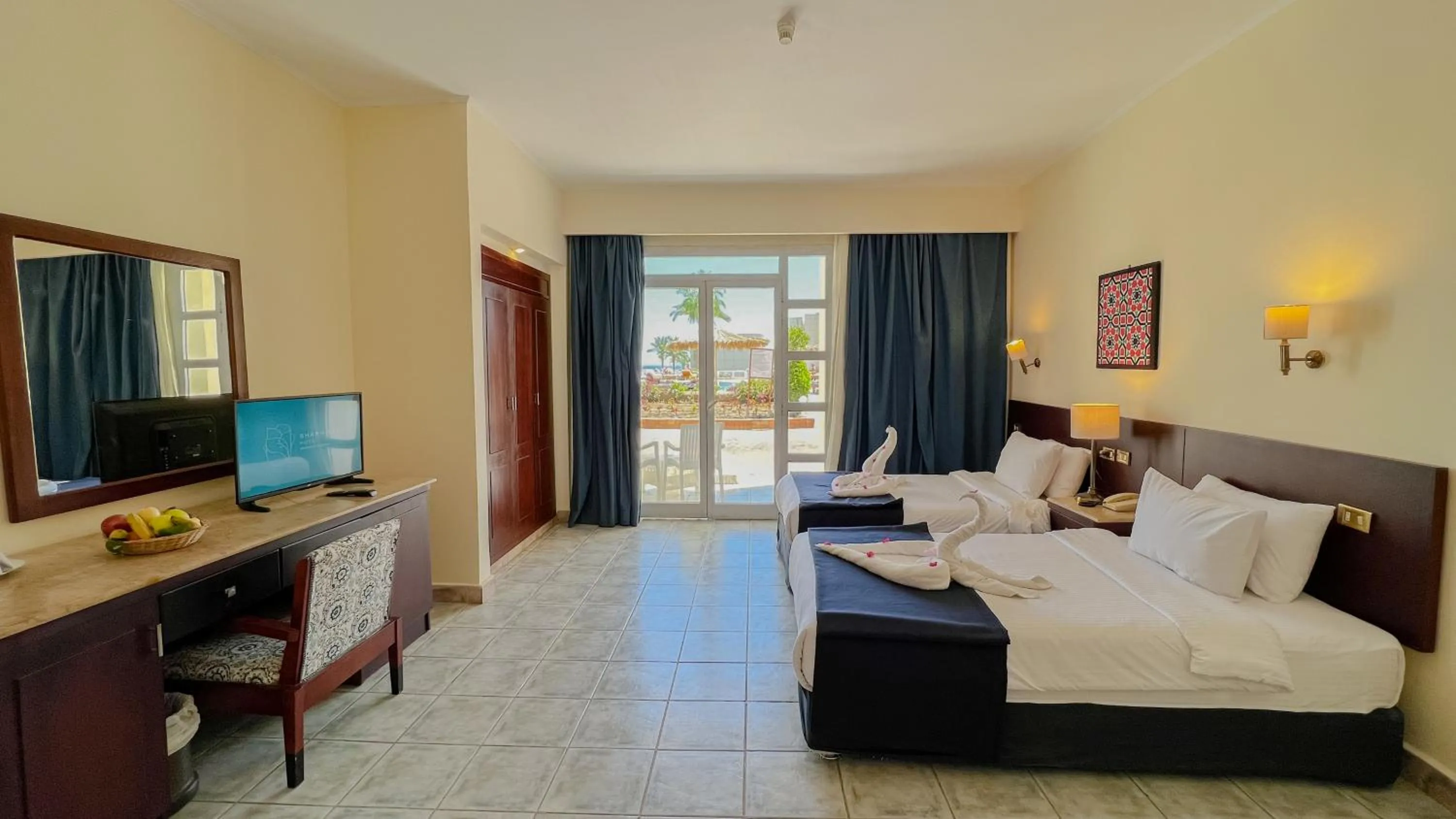 Bed in Sharm Reef Hotel