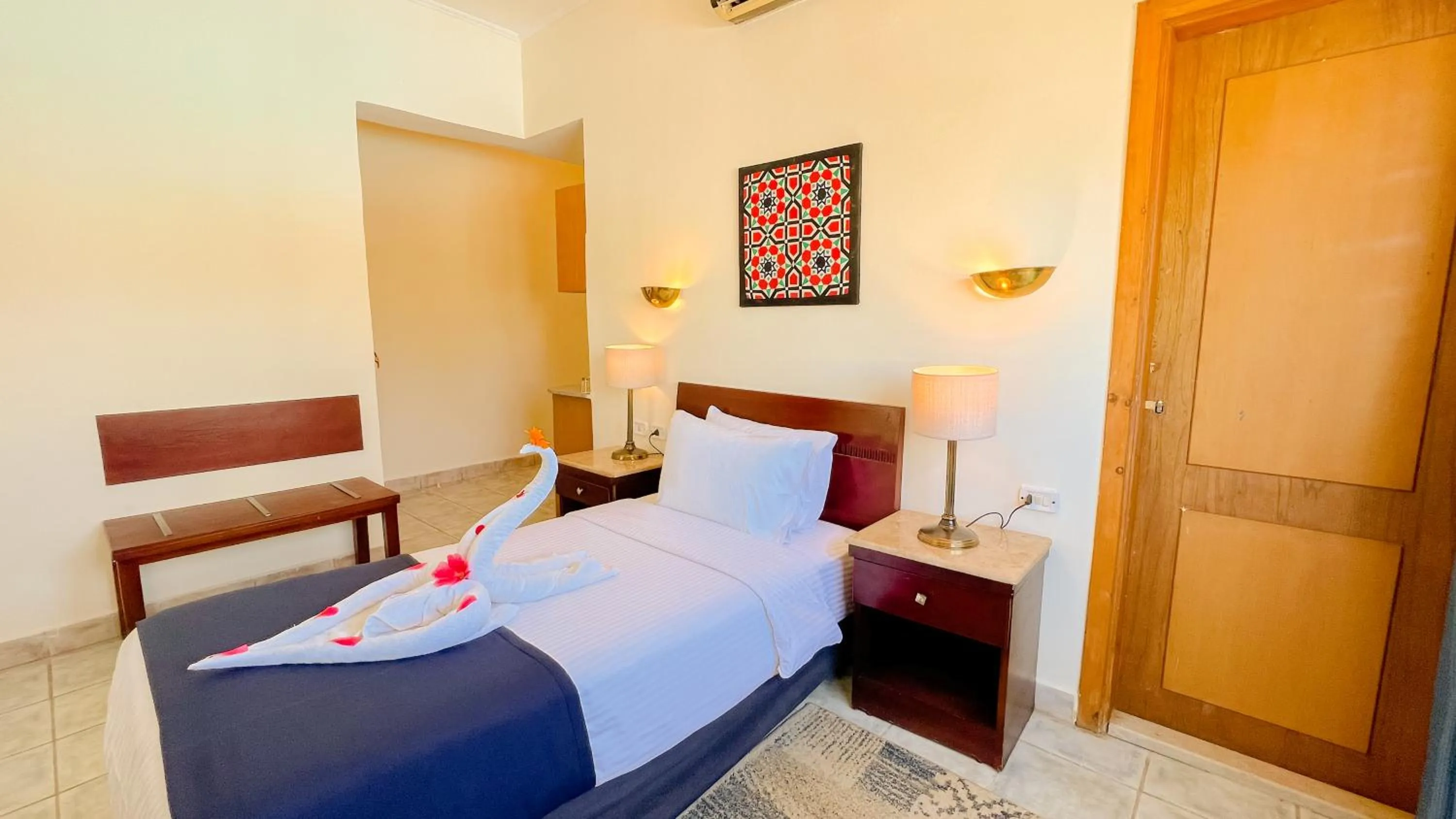 Bed in Sharm Reef Hotel