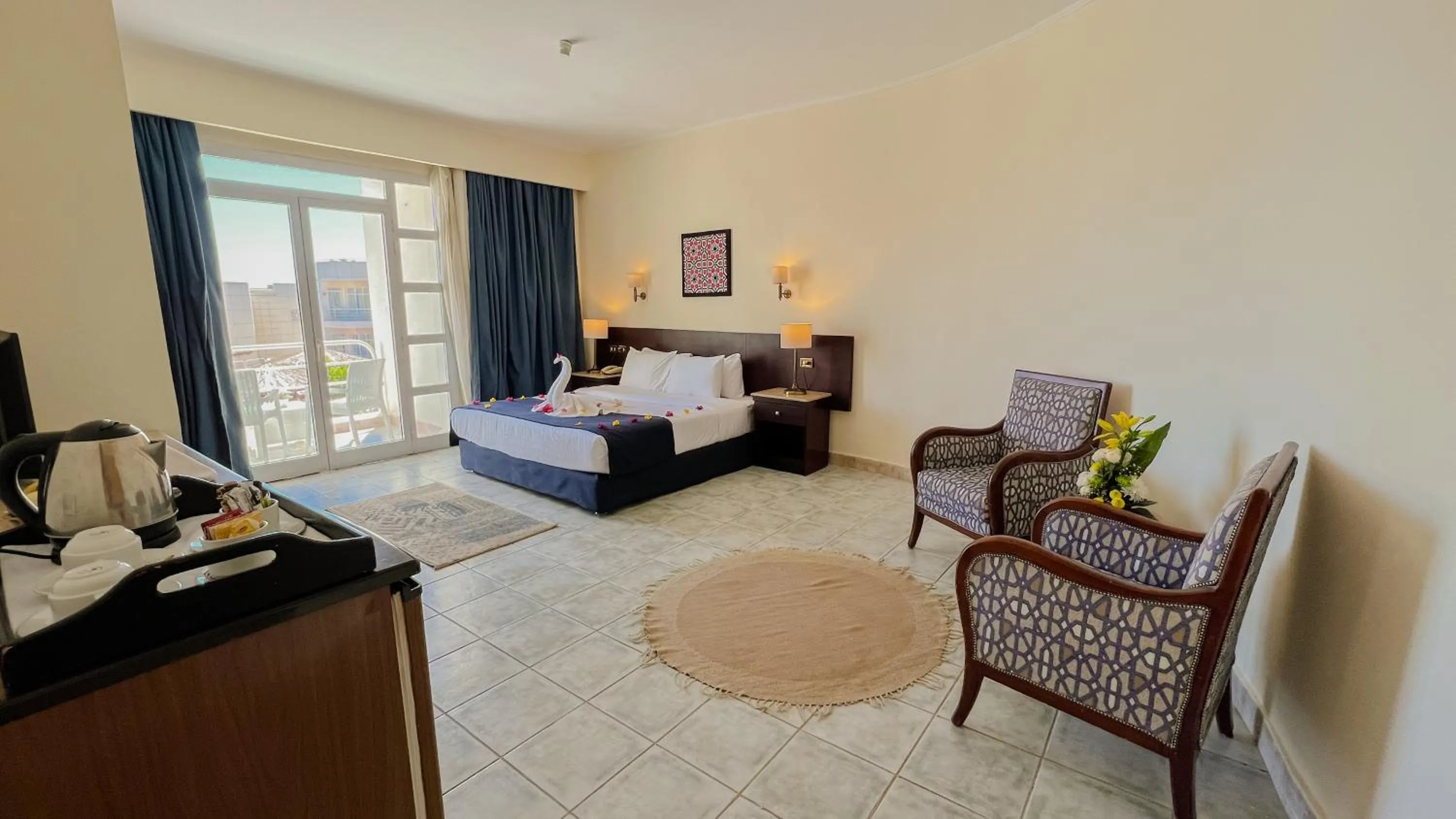 Bed in Sharm Reef Hotel