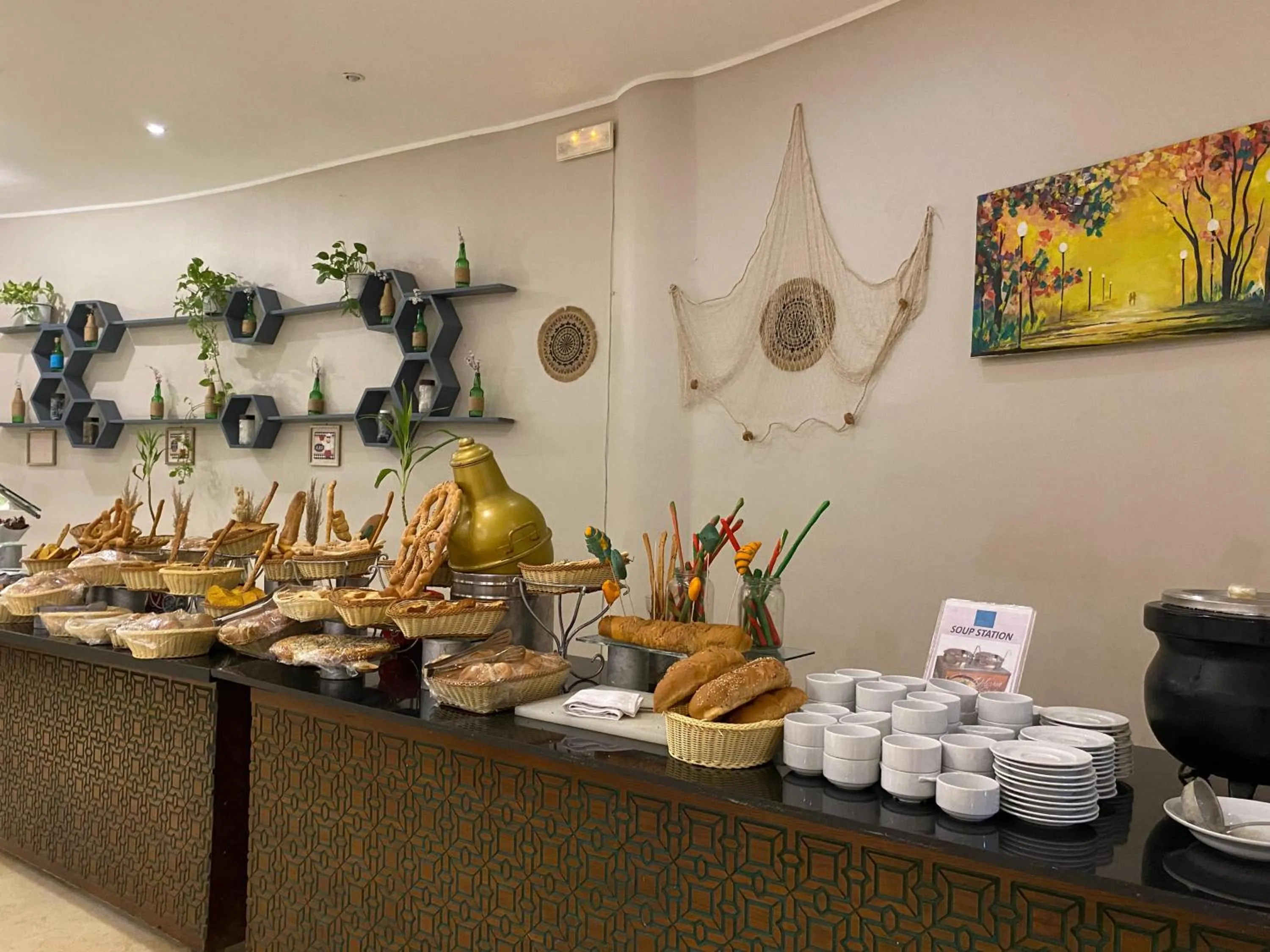Buffet breakfast in Sharm Reef Hotel