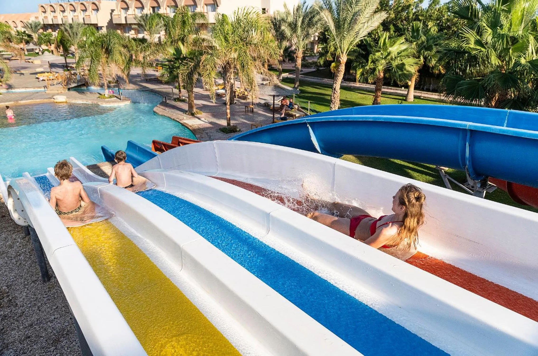 Aqua park in Three Corners Sea Beach Resort