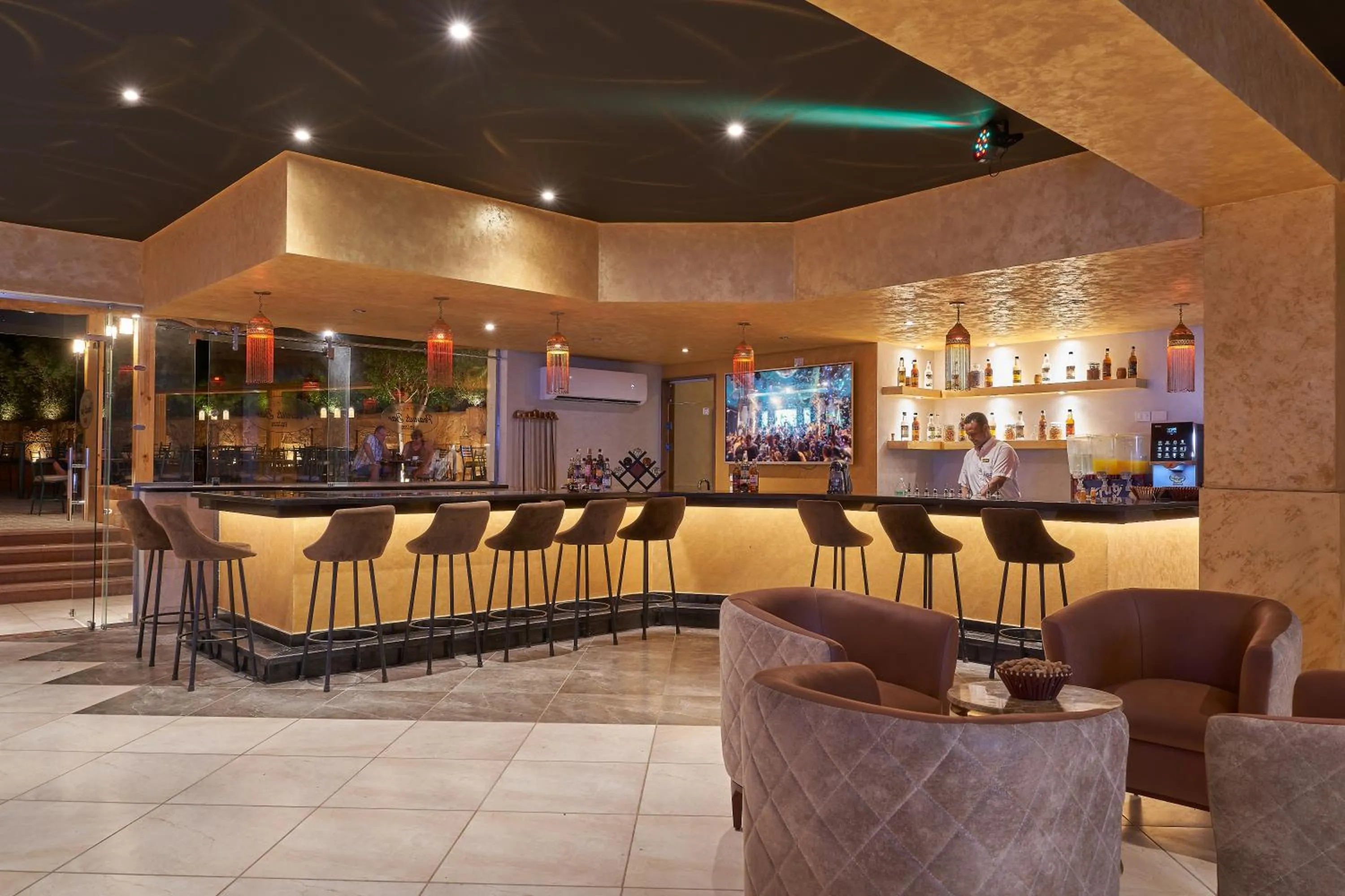 Lounge or bar in Three Corners Sea Beach Resort