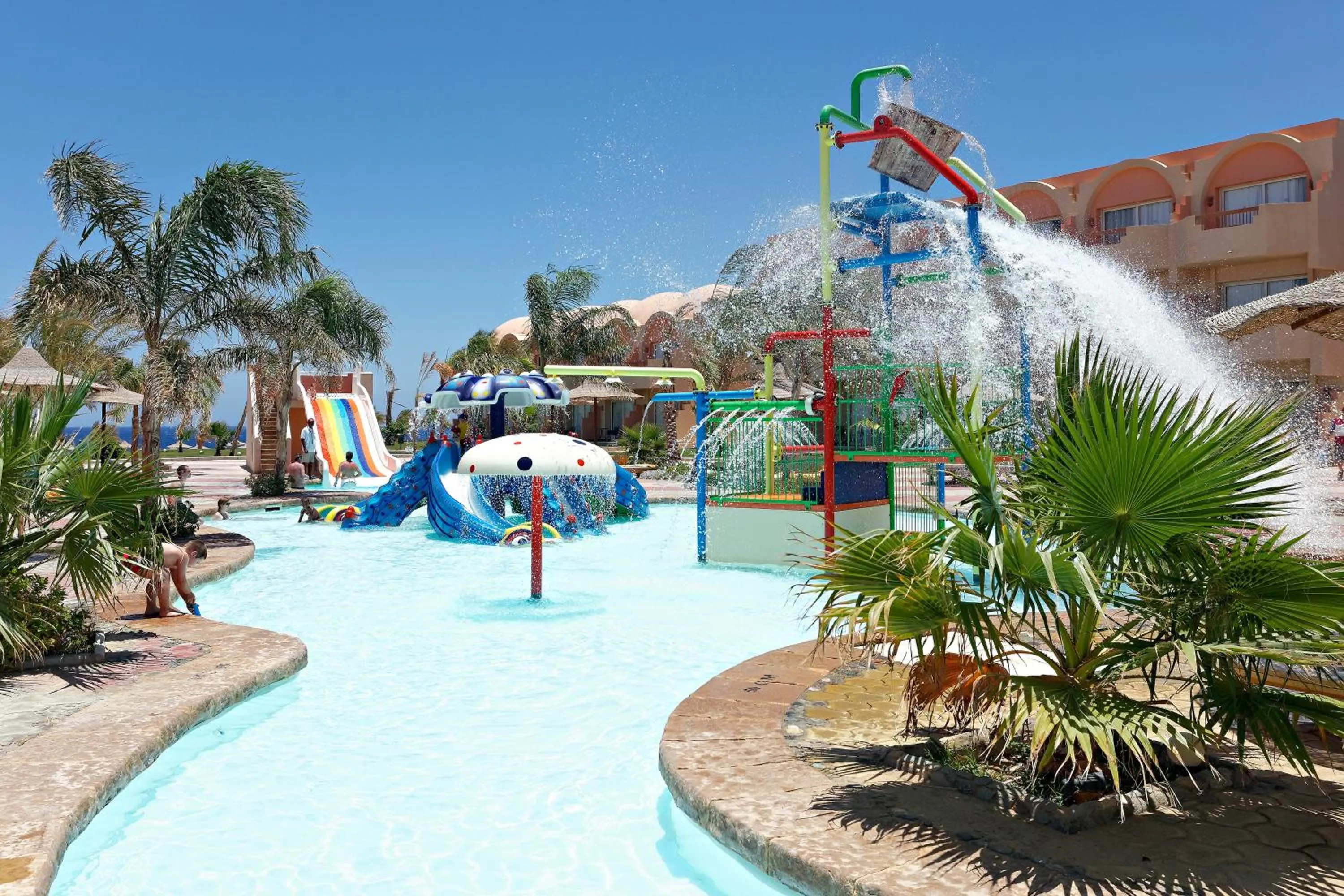 Aqua park in Three Corners Sea Beach Resort