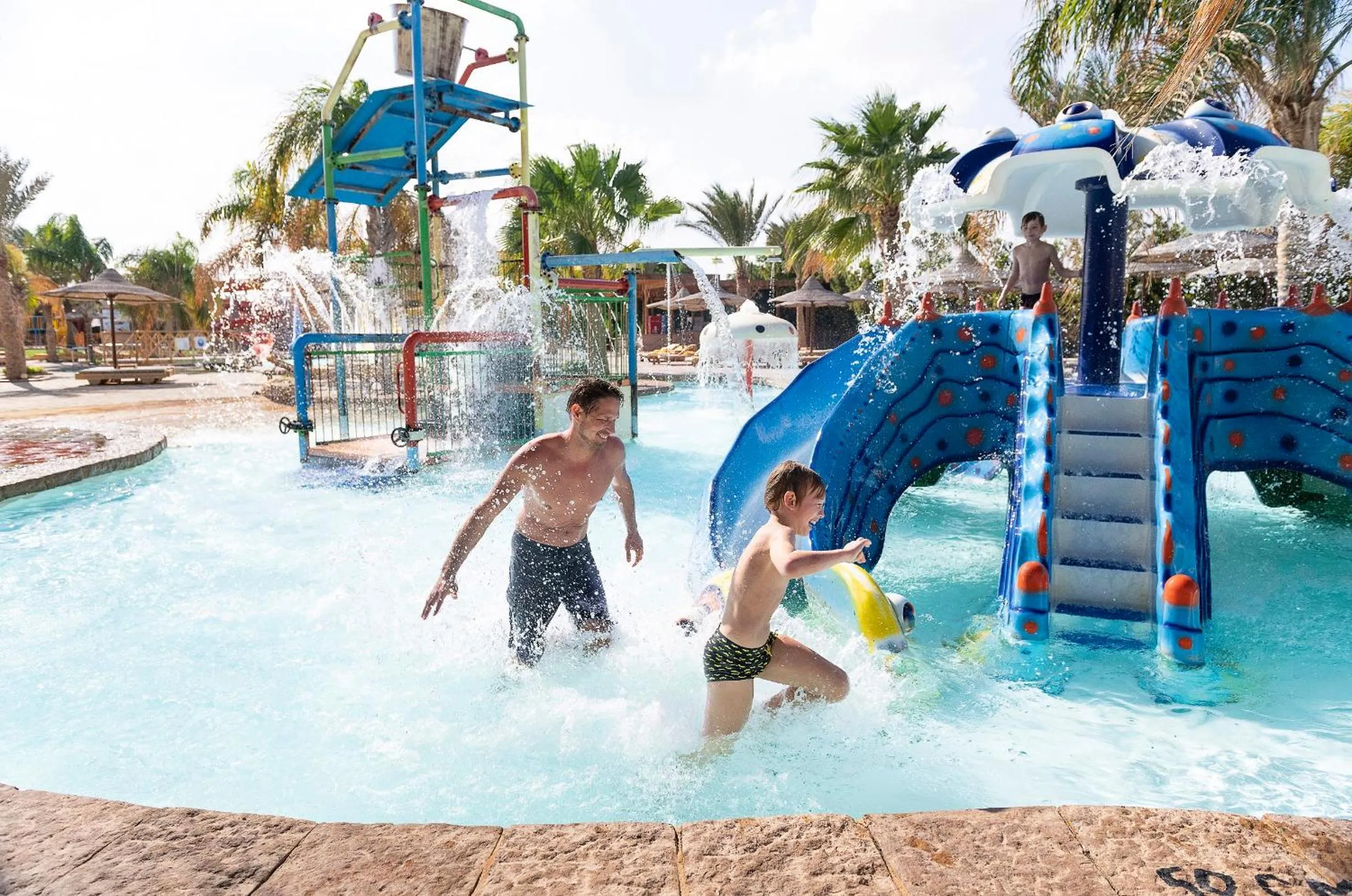 Aqua park in Three Corners Sea Beach Resort