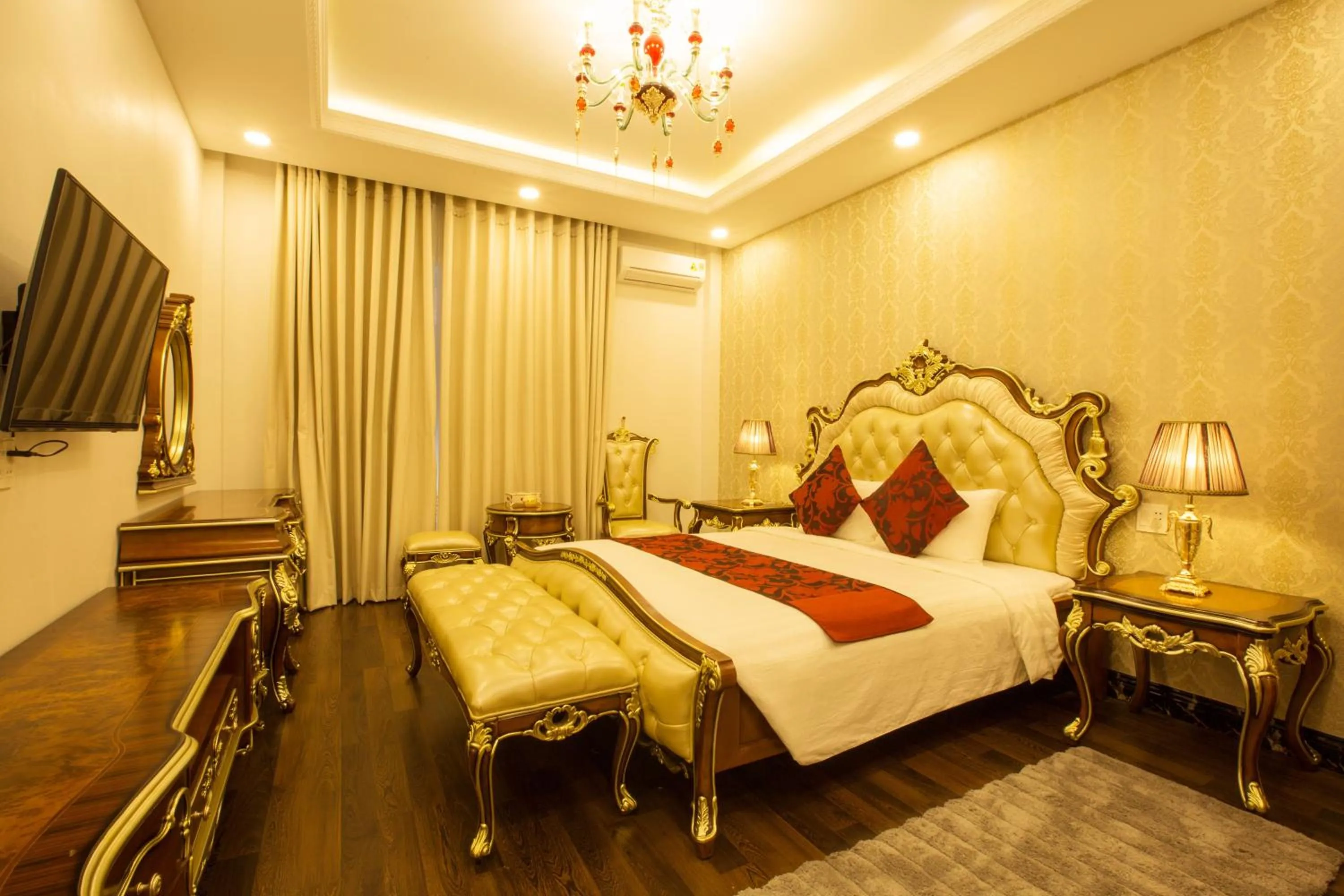 Bed in Anh Nguyet Hotel