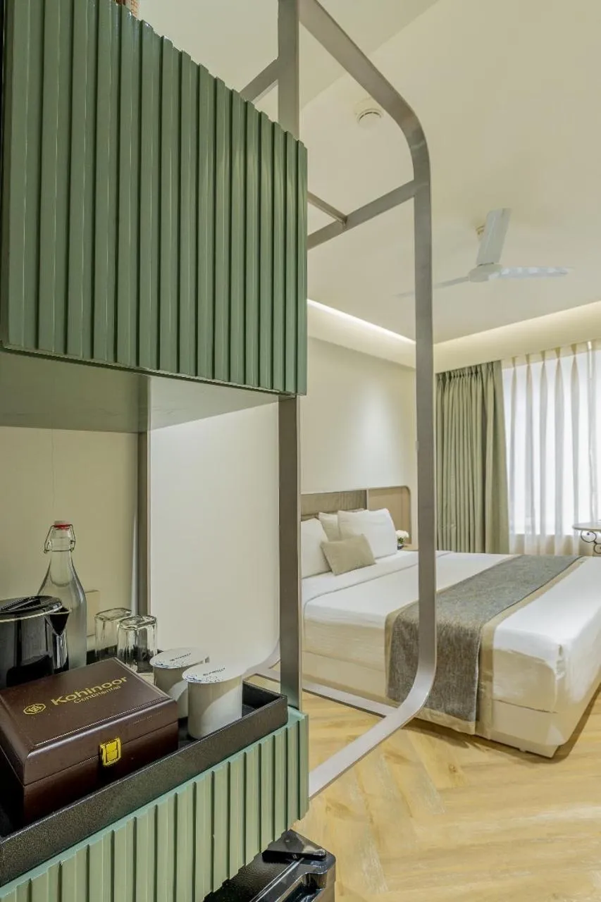 Bed in Hotel Kohinoor Continental, Airport - Newly Renovated