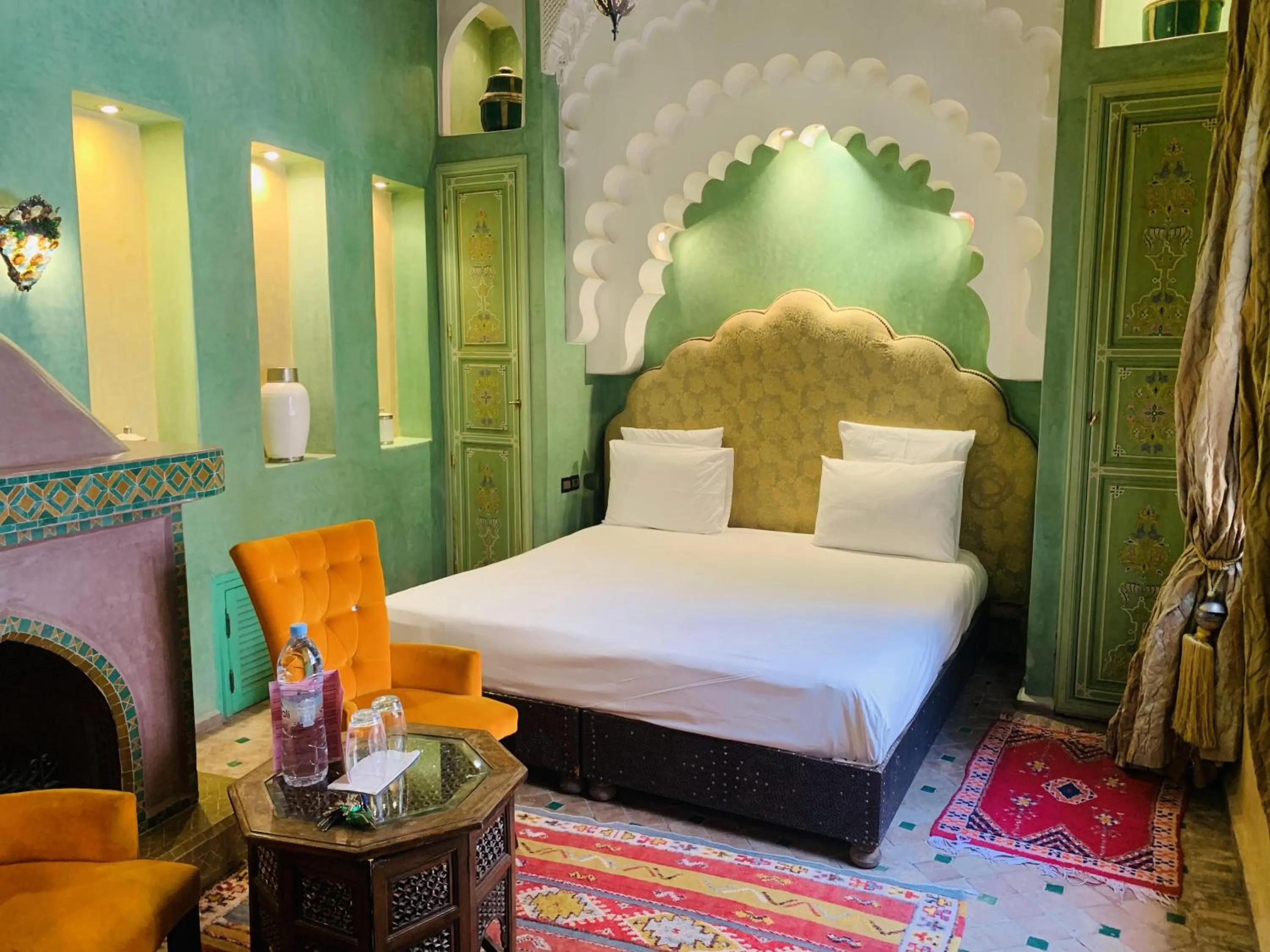 Bed in Riad Moullaoud