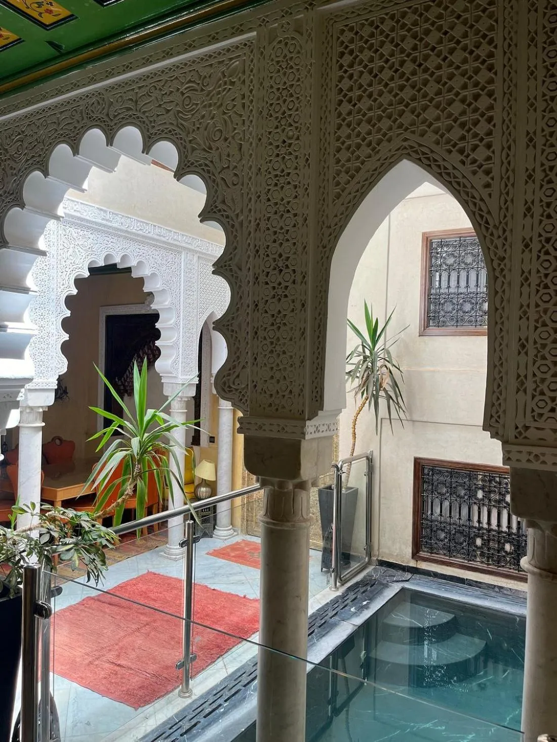 Pool view in Riad Moullaoud