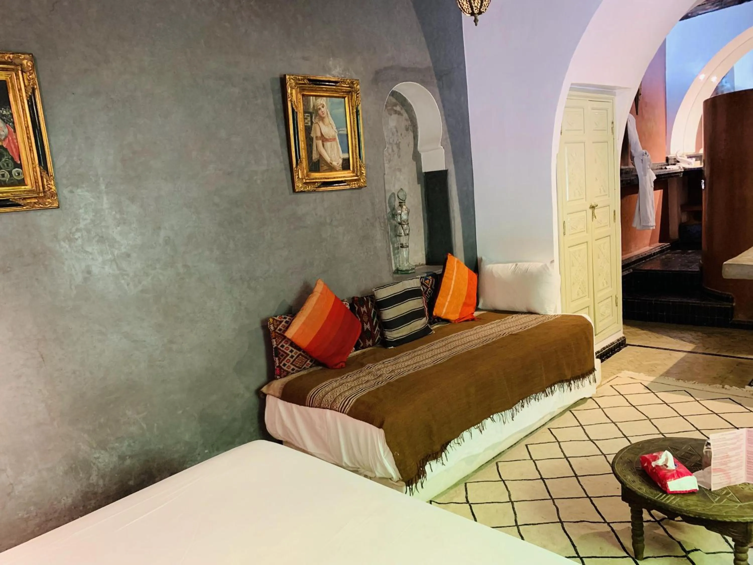 Bed in Riad Moullaoud