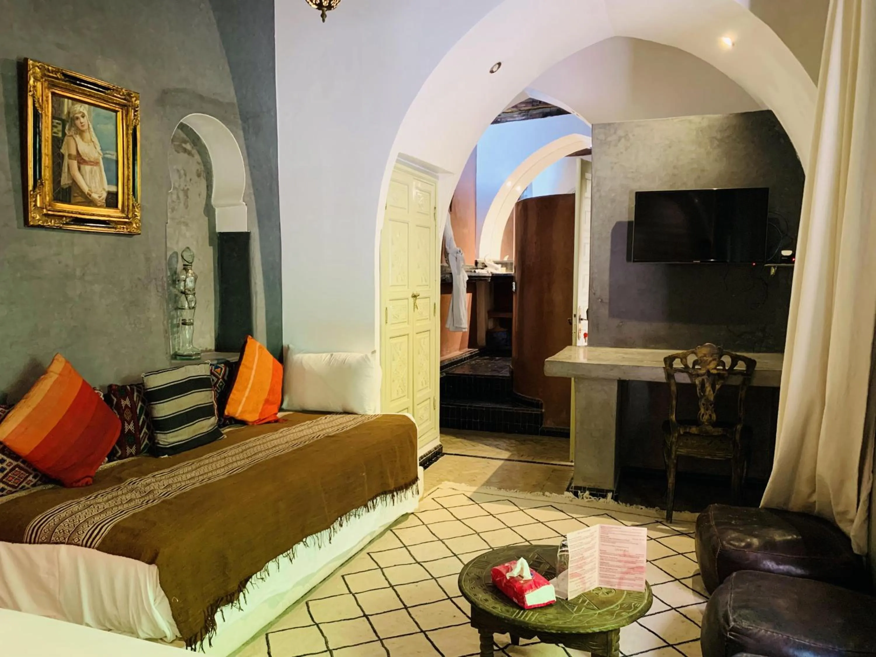 Bed in Riad Moullaoud