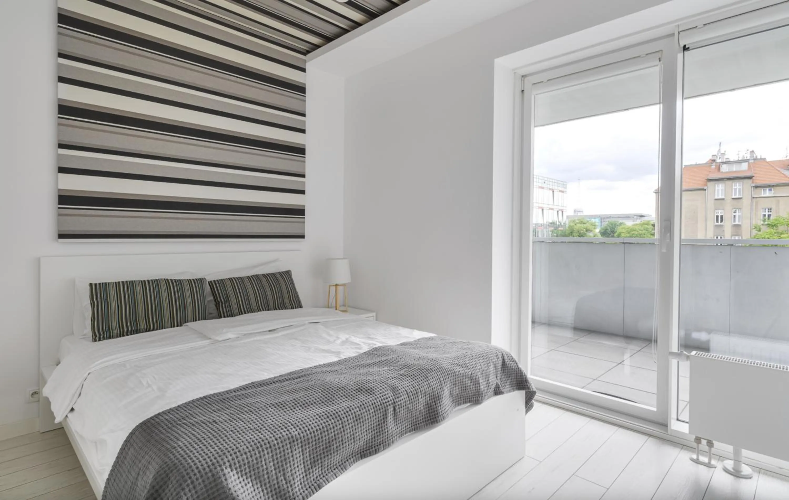 Bed in Poznań Apartments Towarowa