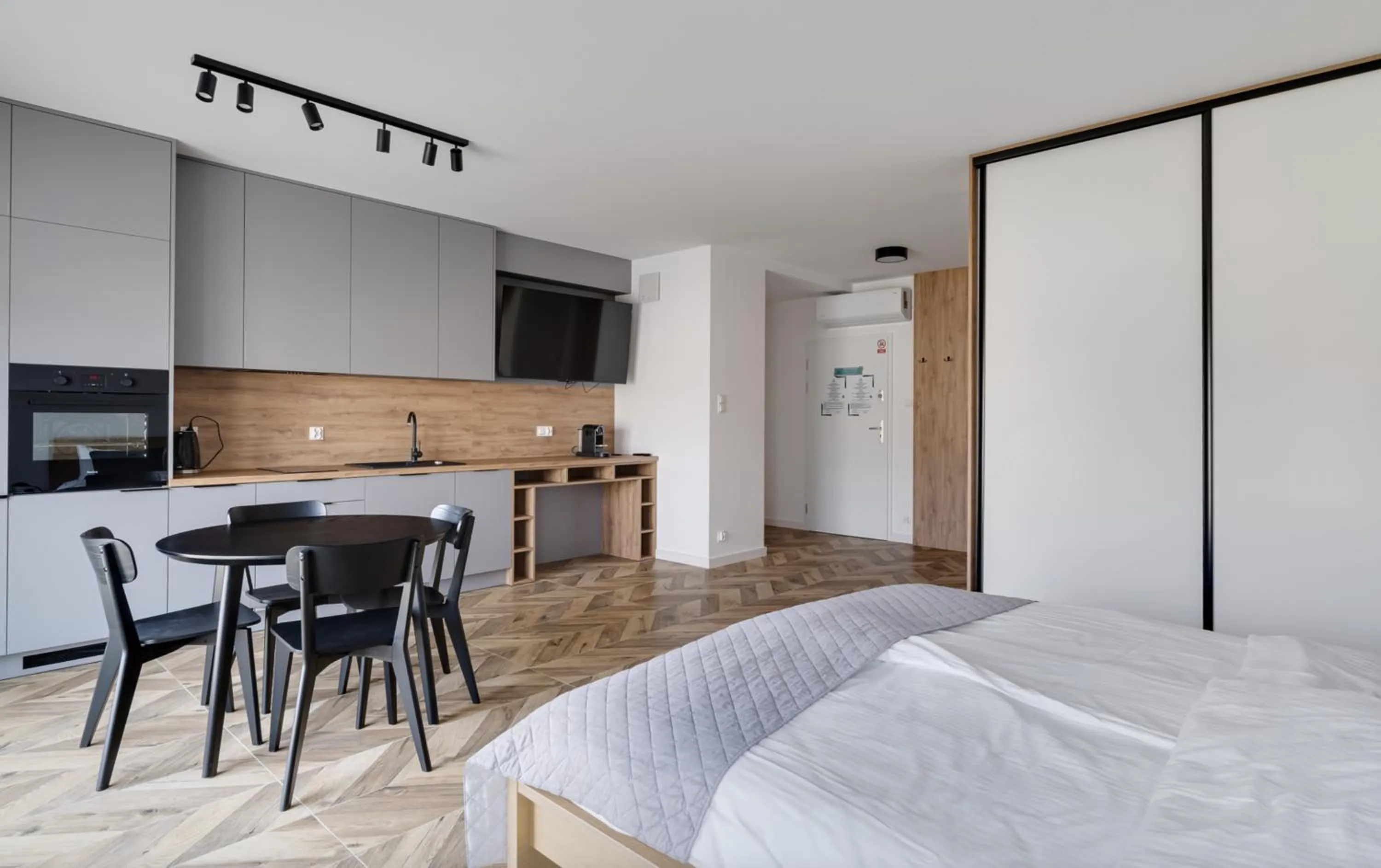 Bed in Poznań Apartments Towarowa