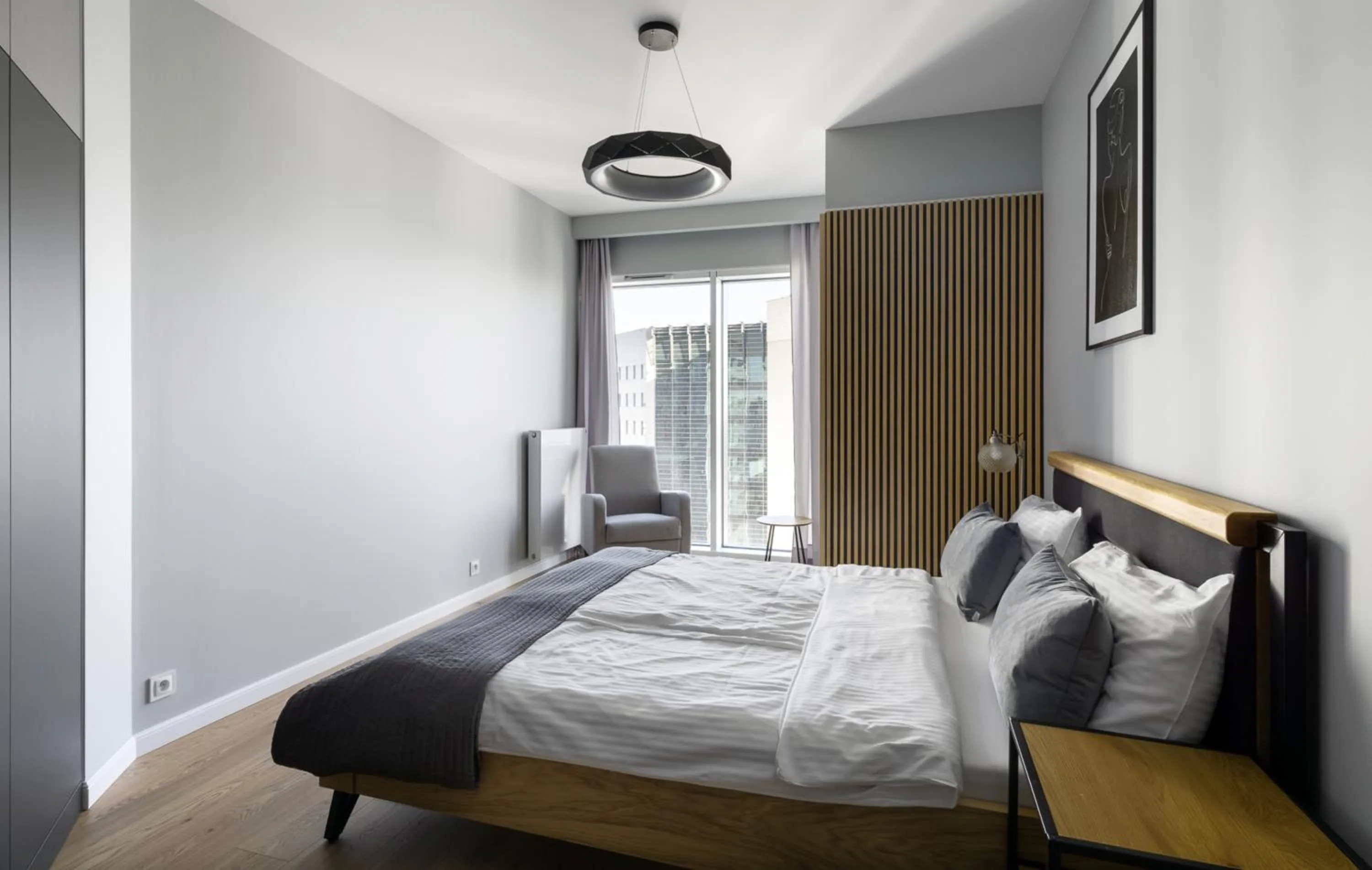 Bed in Poznań Apartments Towarowa