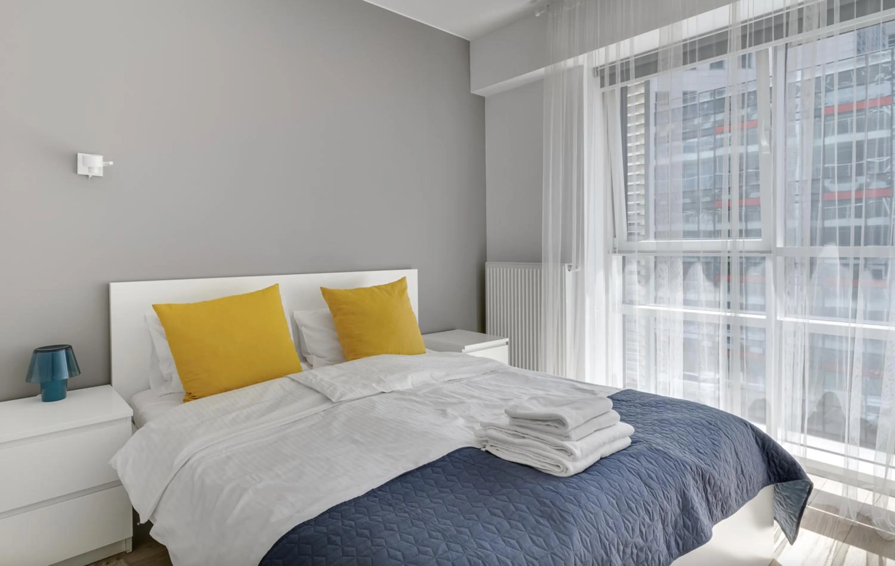 Bed in Poznań Apartments Towarowa