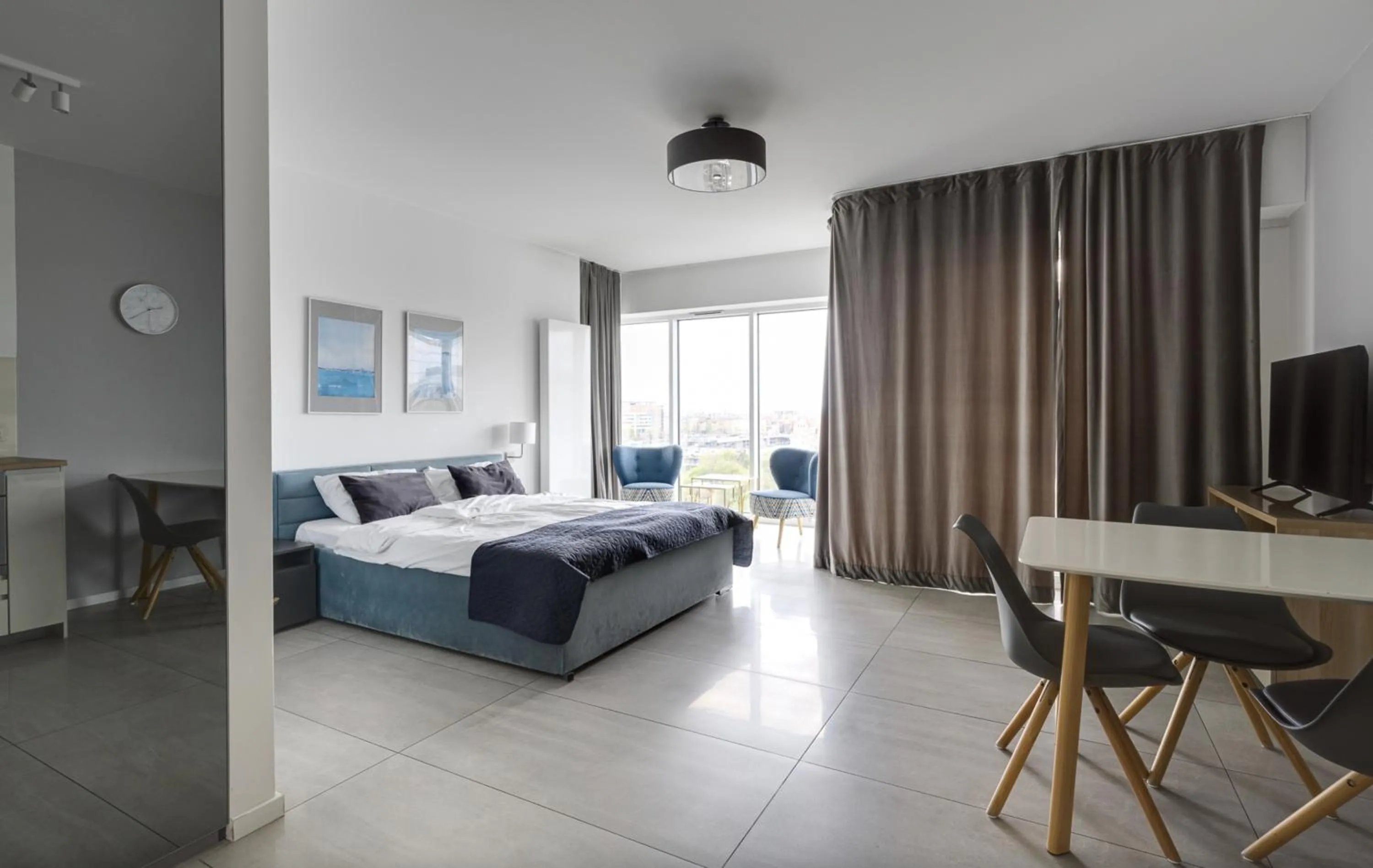 Bed in Poznań Apartments Towarowa