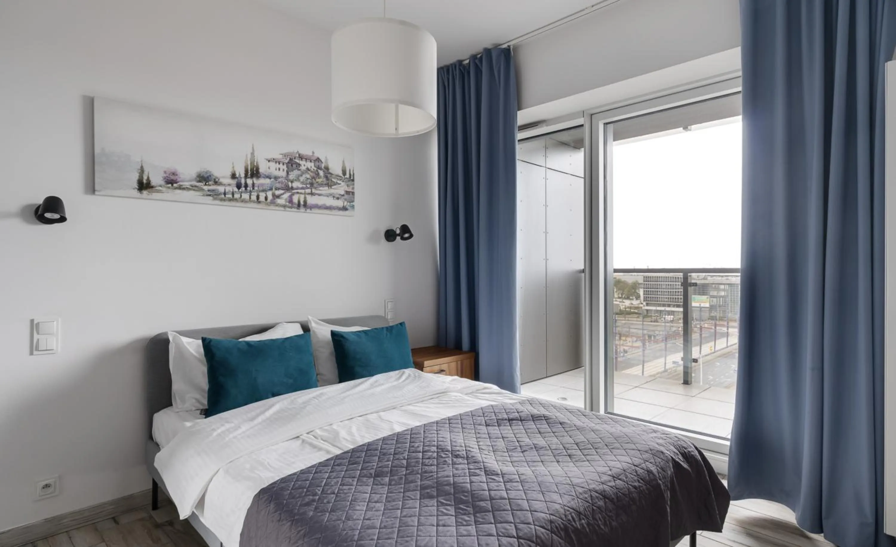 Bed in Poznań Apartments Towarowa