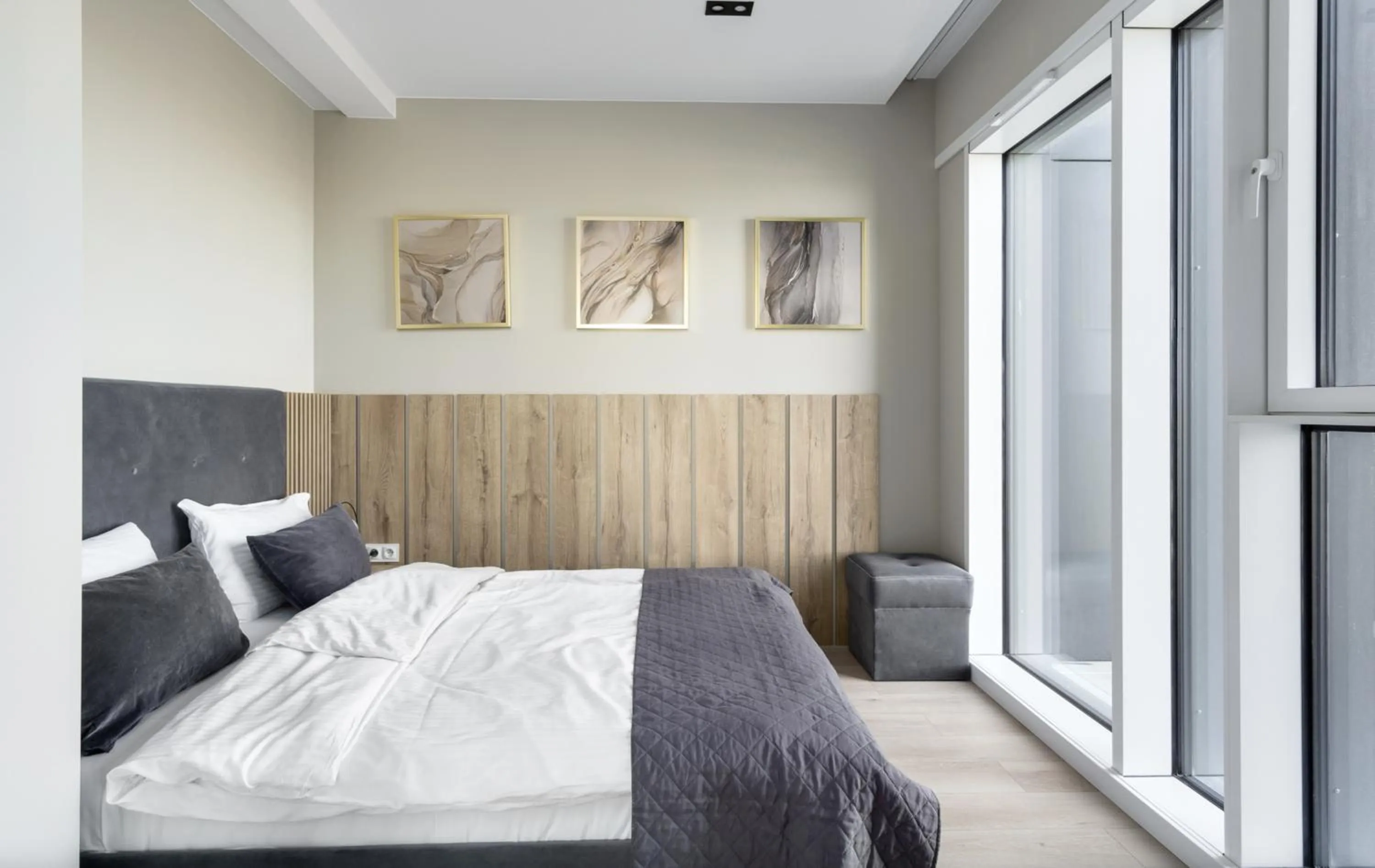 Bed in Poznań Apartments Towarowa