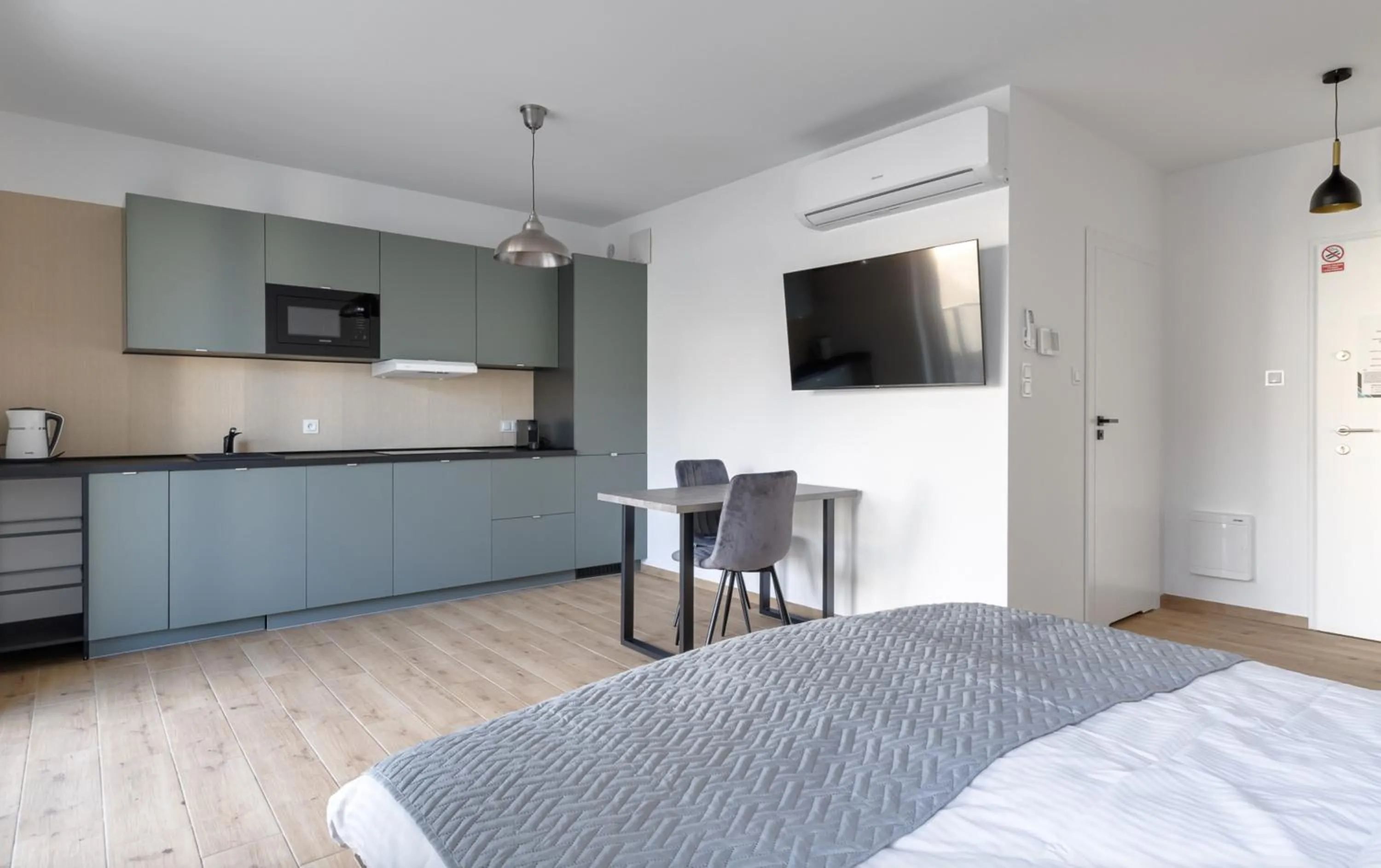 Bed in Poznań Apartments Towarowa