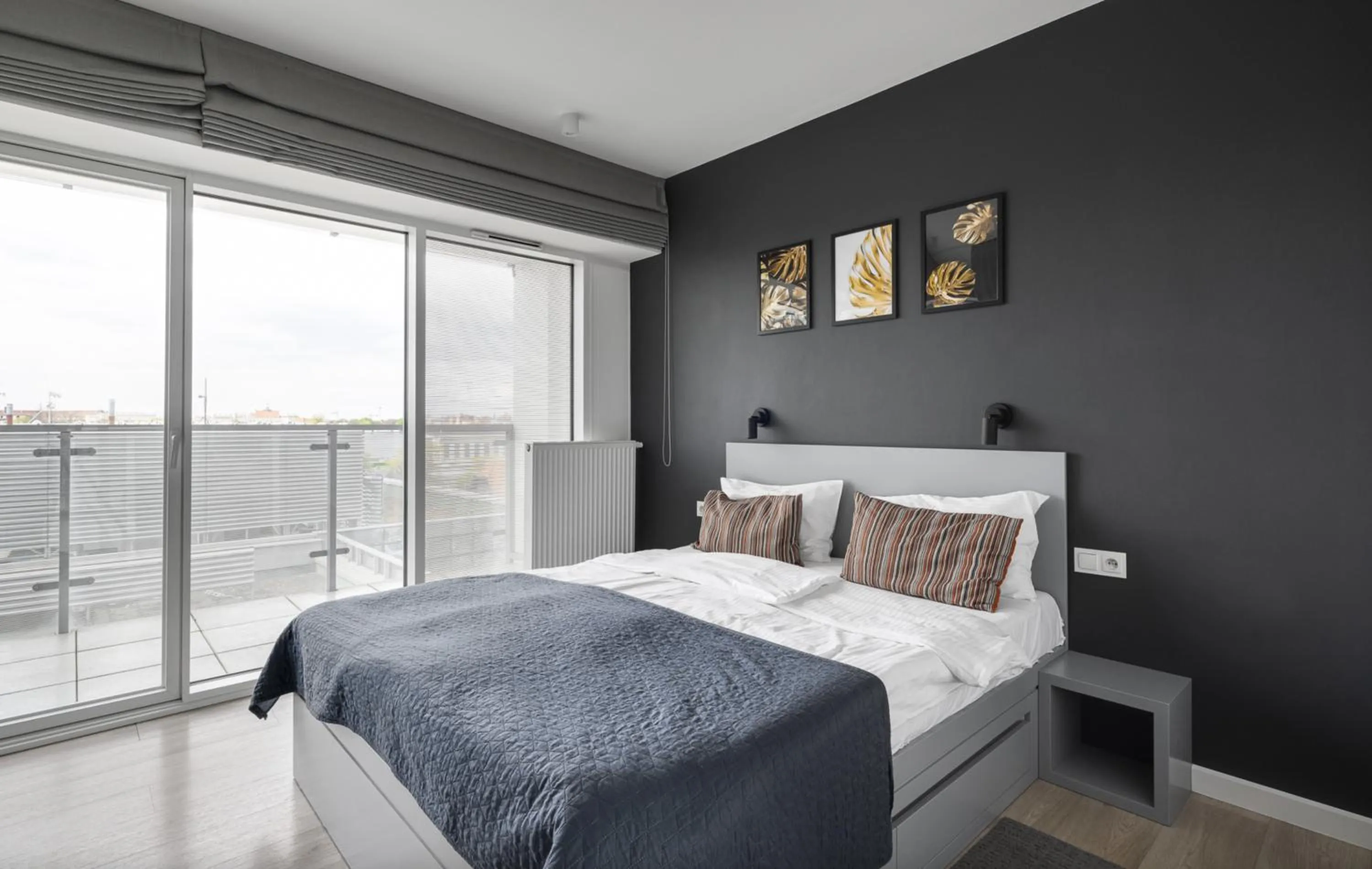 Bed in Poznań Apartments Towarowa