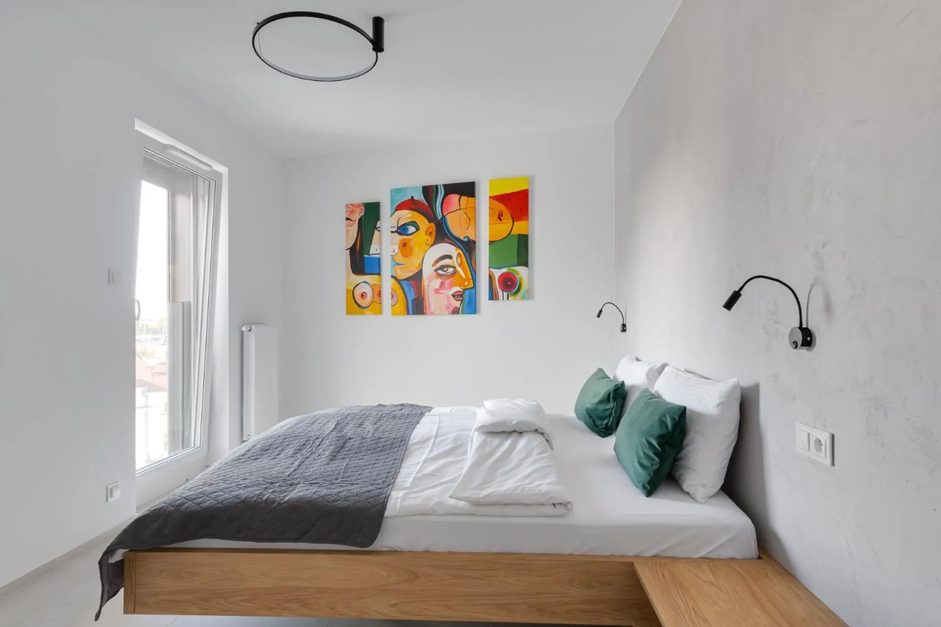 Bed in Poznań Apartments Towarowa