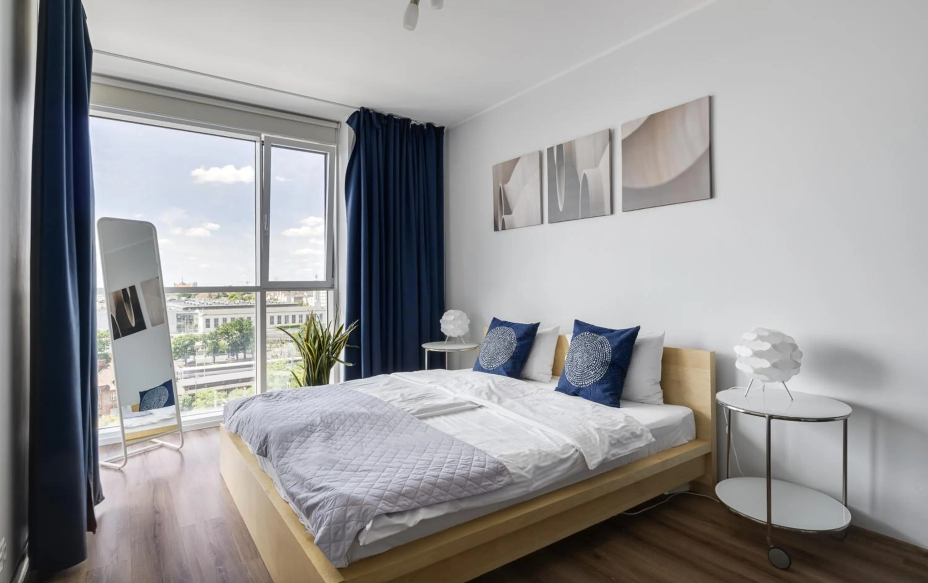 Bed in Poznań Apartments Towarowa