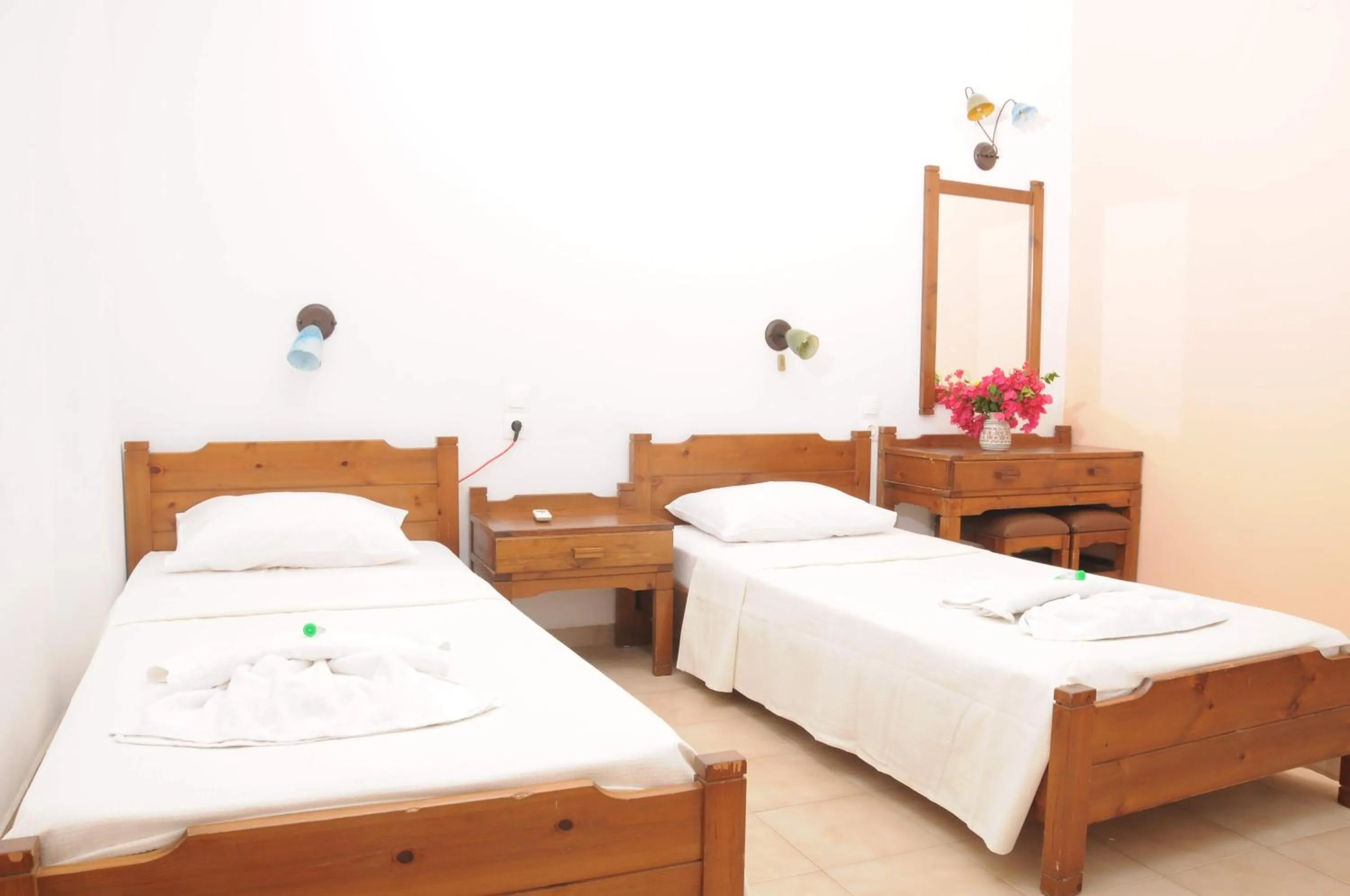 Bedroom, Bed in Mastorakis Hotel and Studios