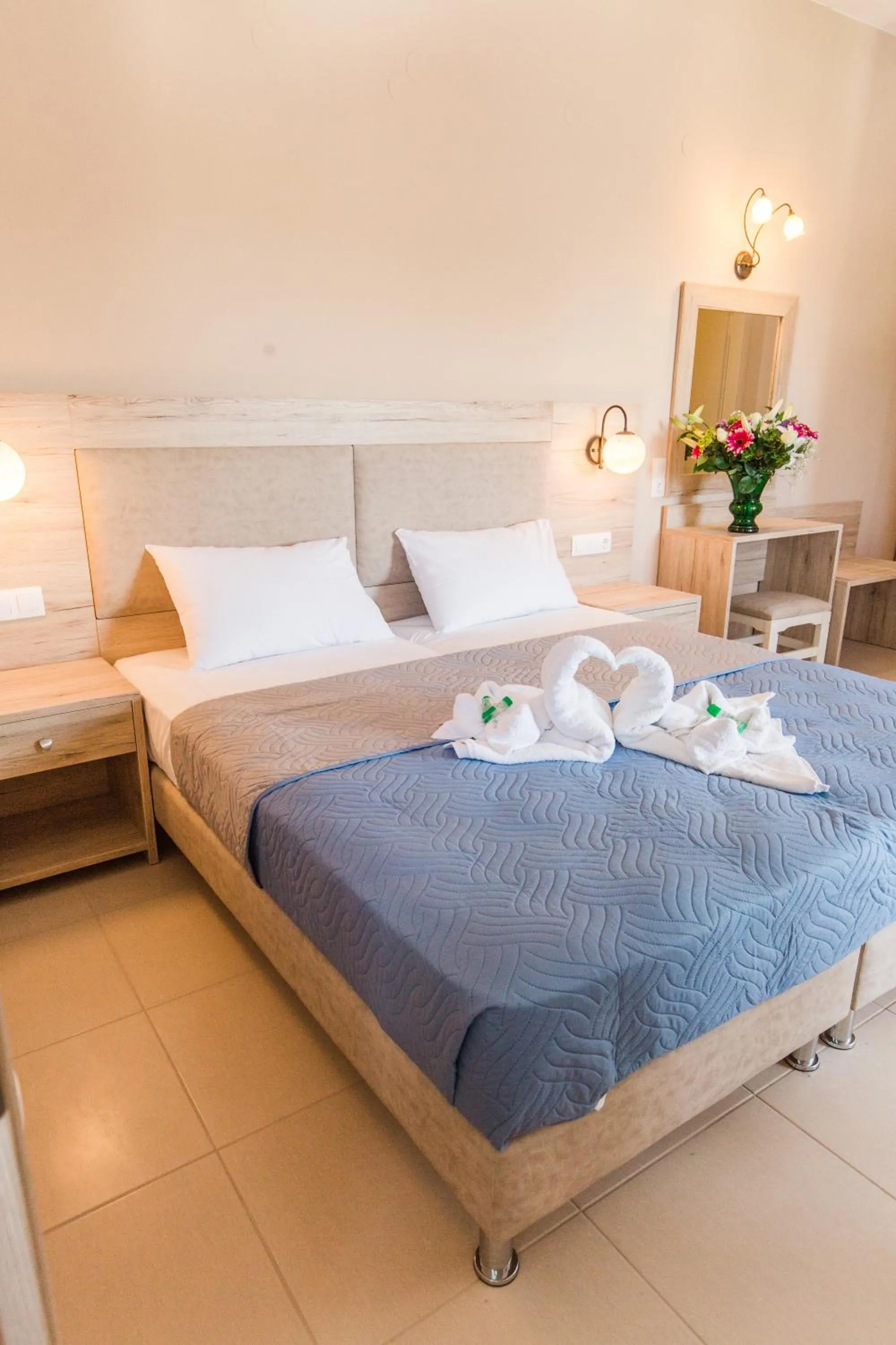 Bedroom, Bed in Mastorakis Hotel and Studios