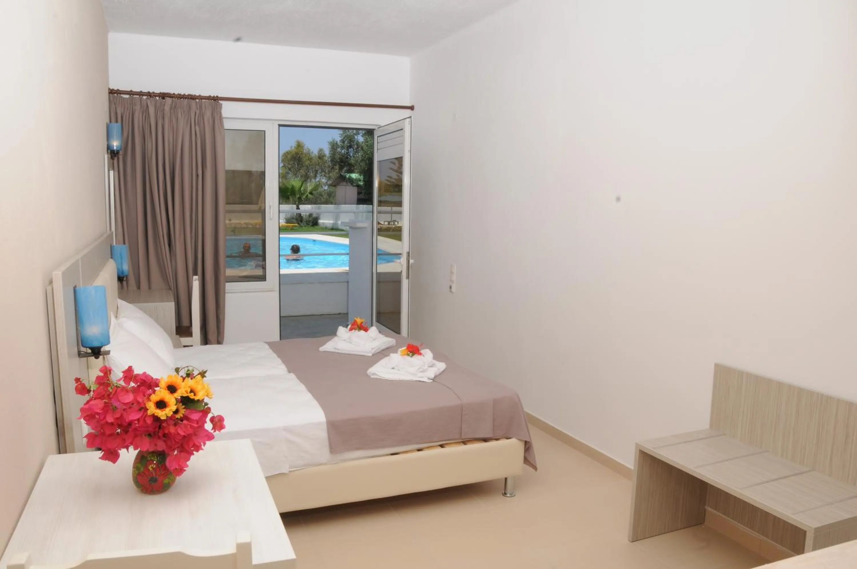 Bedroom in Mastorakis Hotel and Studios