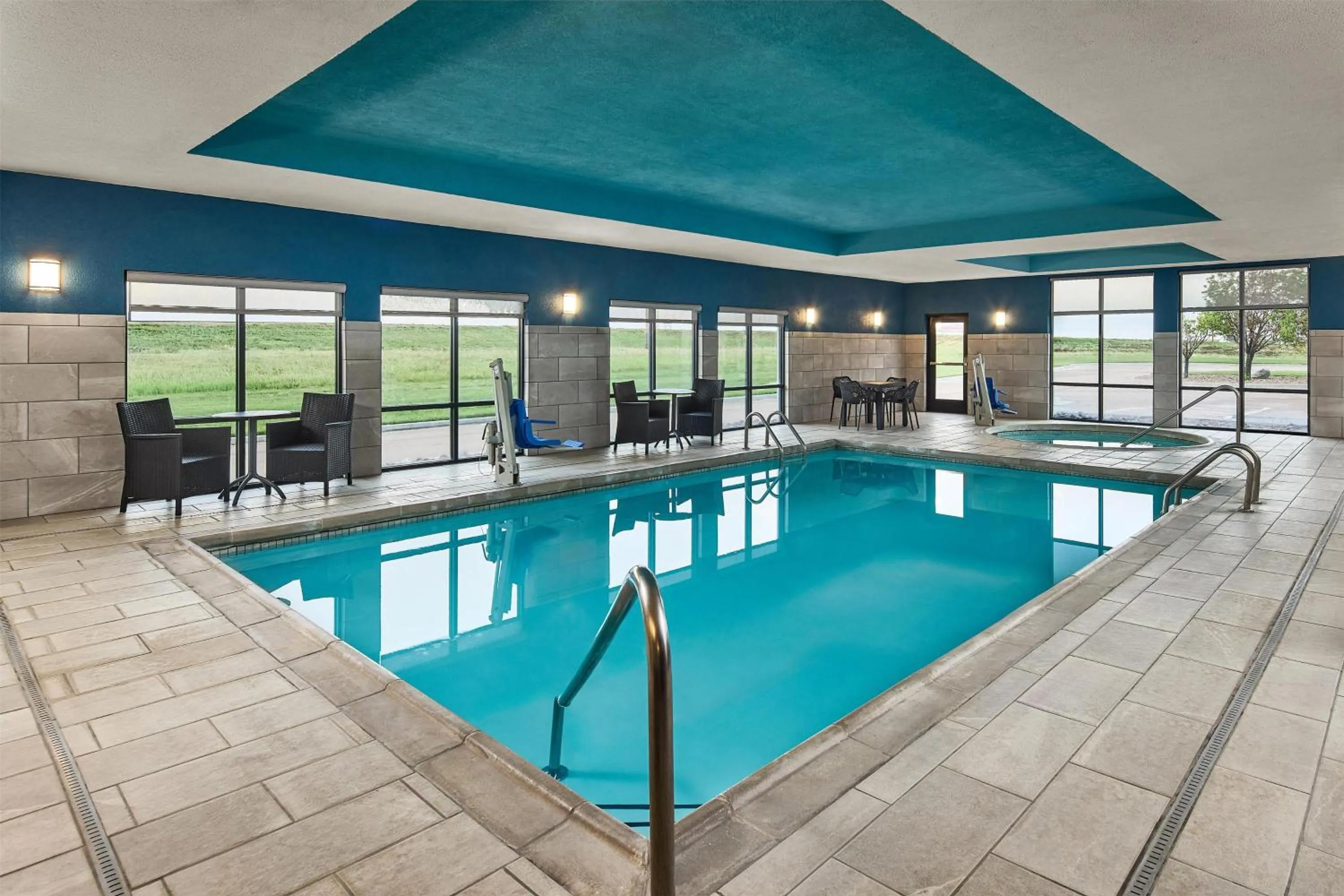 Pool view in Hampton Inn Colby