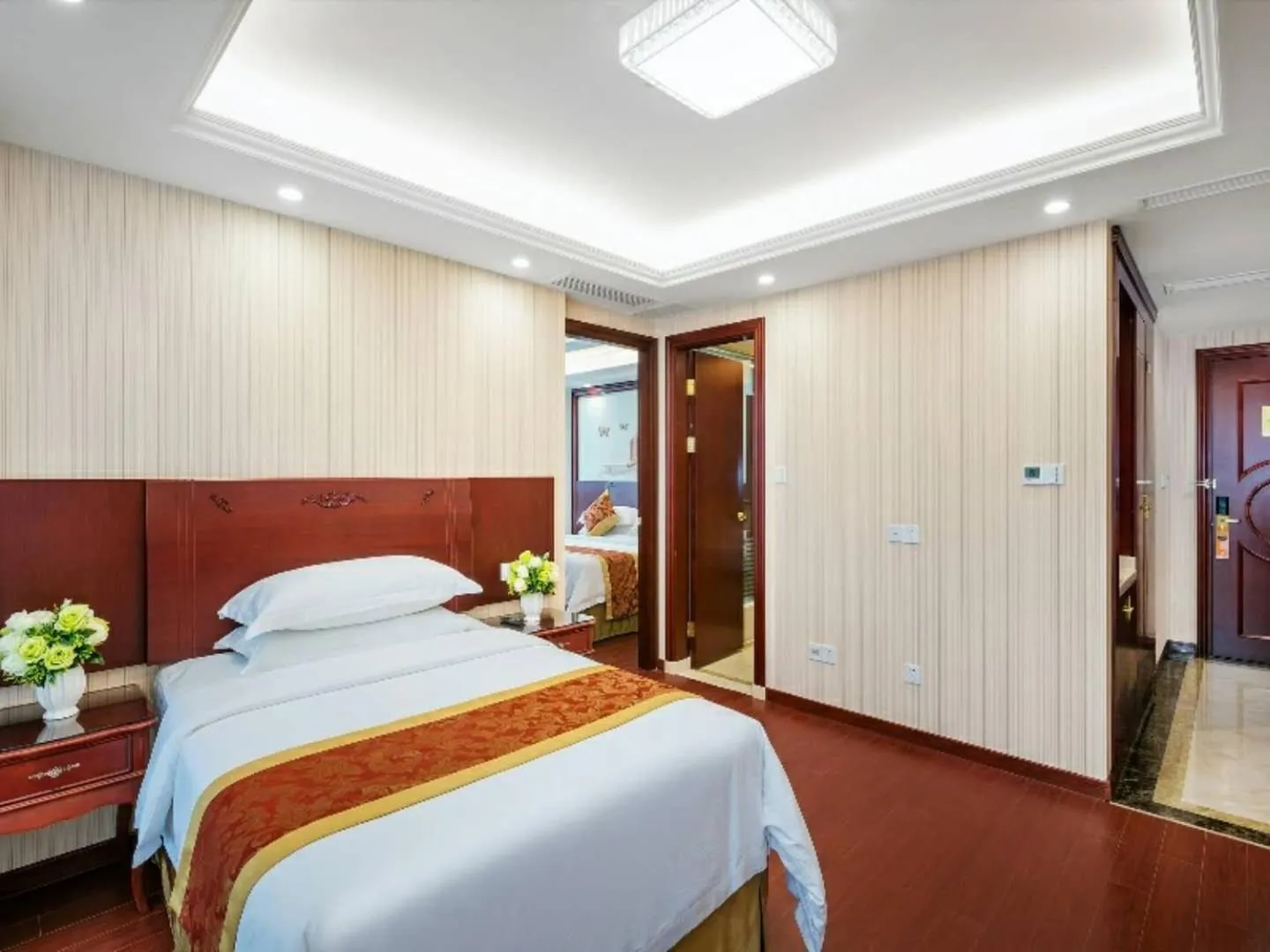 Bed in Vienna Hotel Zhejiang Huzhou Changxing Mingzhu Road